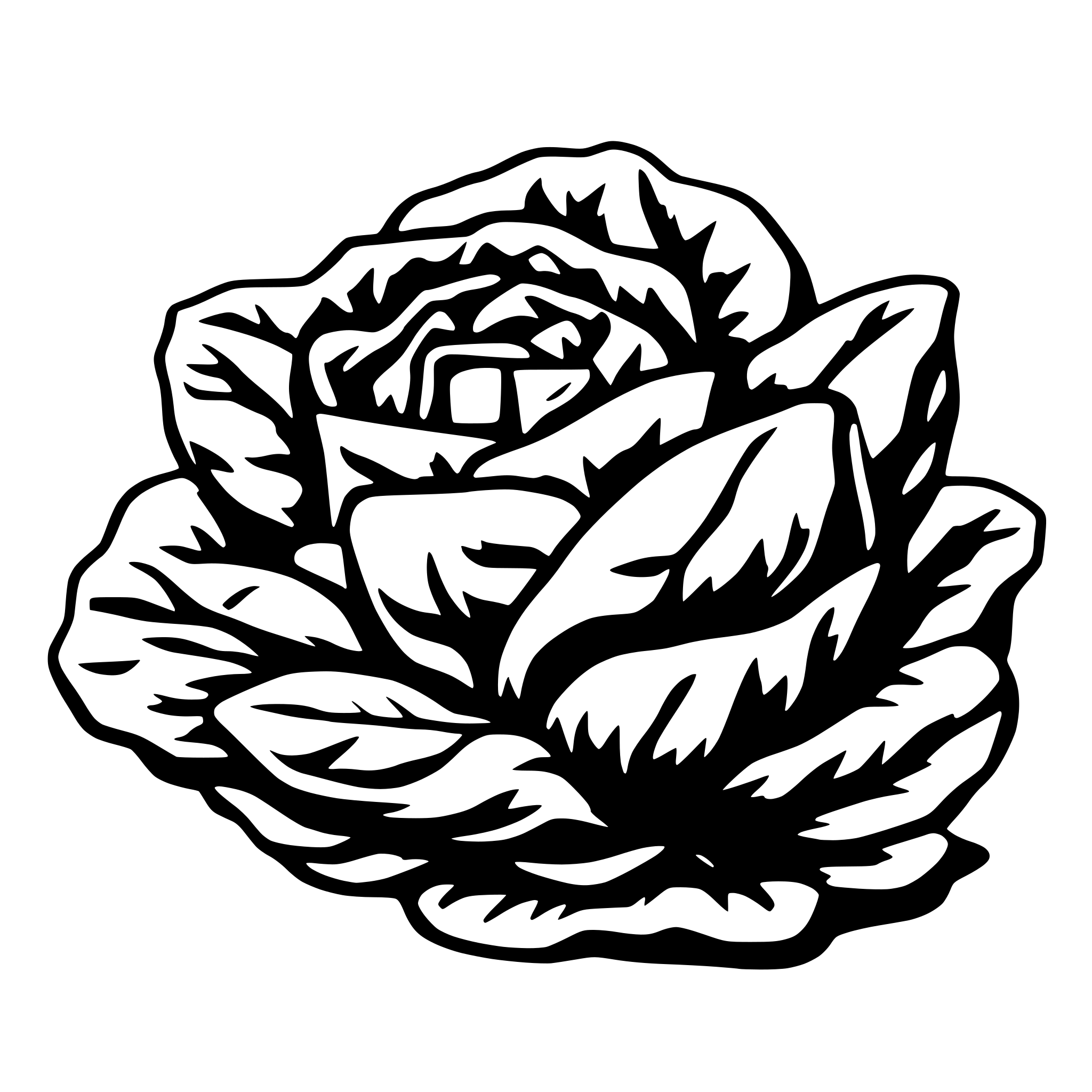 AI-generated SVG of a lettuce