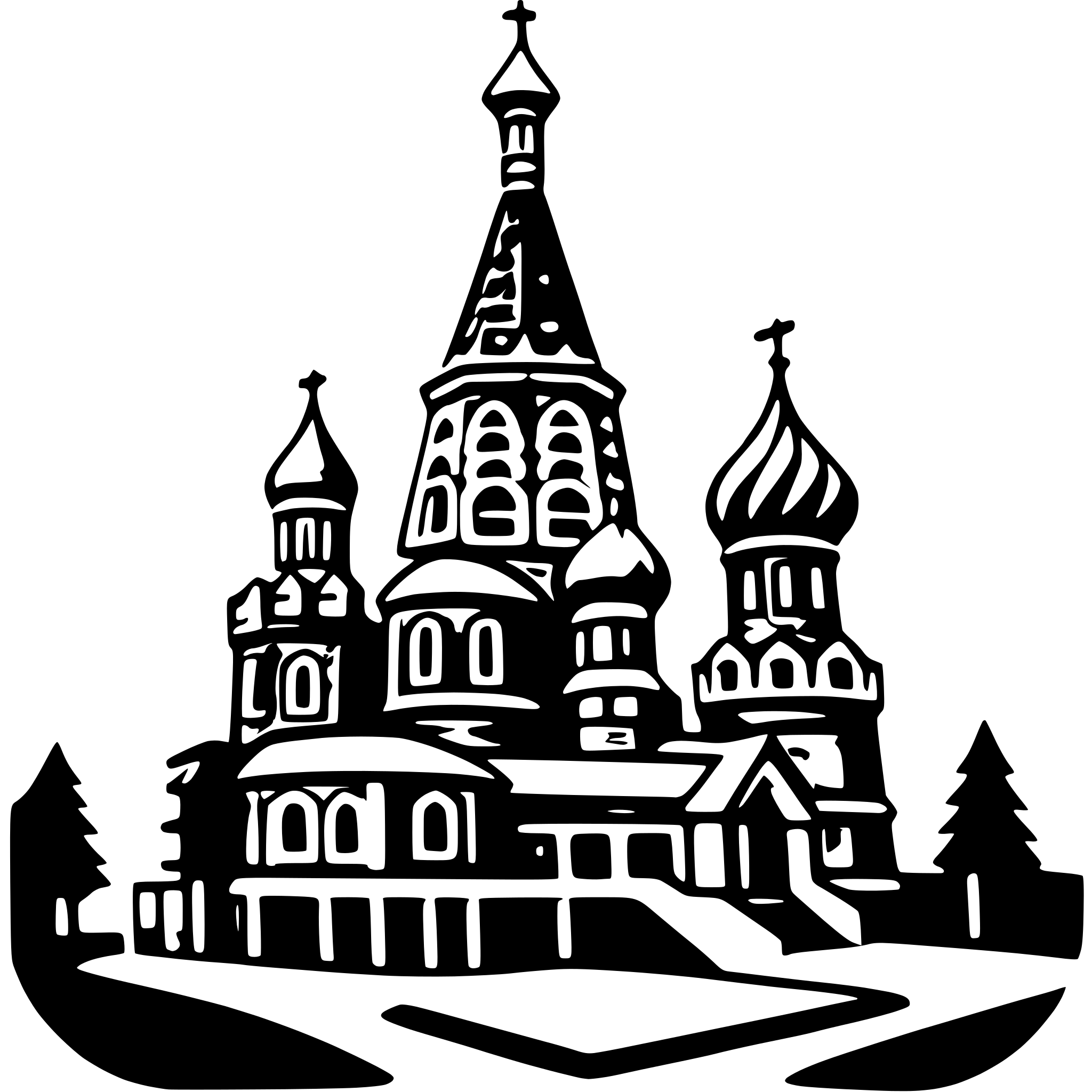 AI-generated SVG of 'saint basil's cathedral'