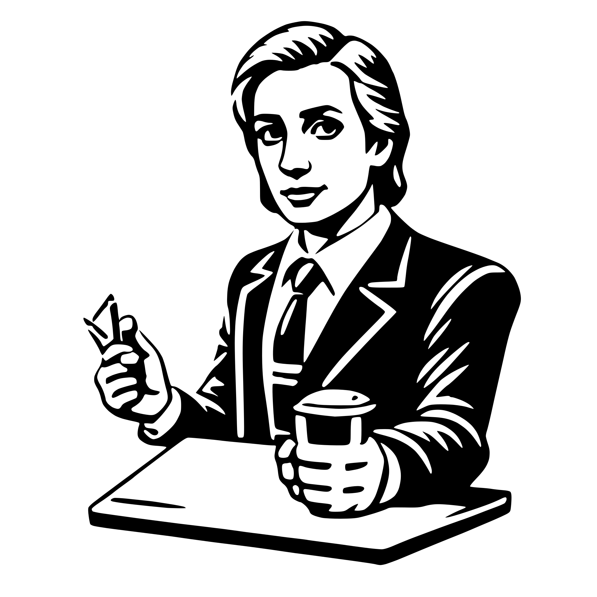 AI-generated SVG of 'lawyer'