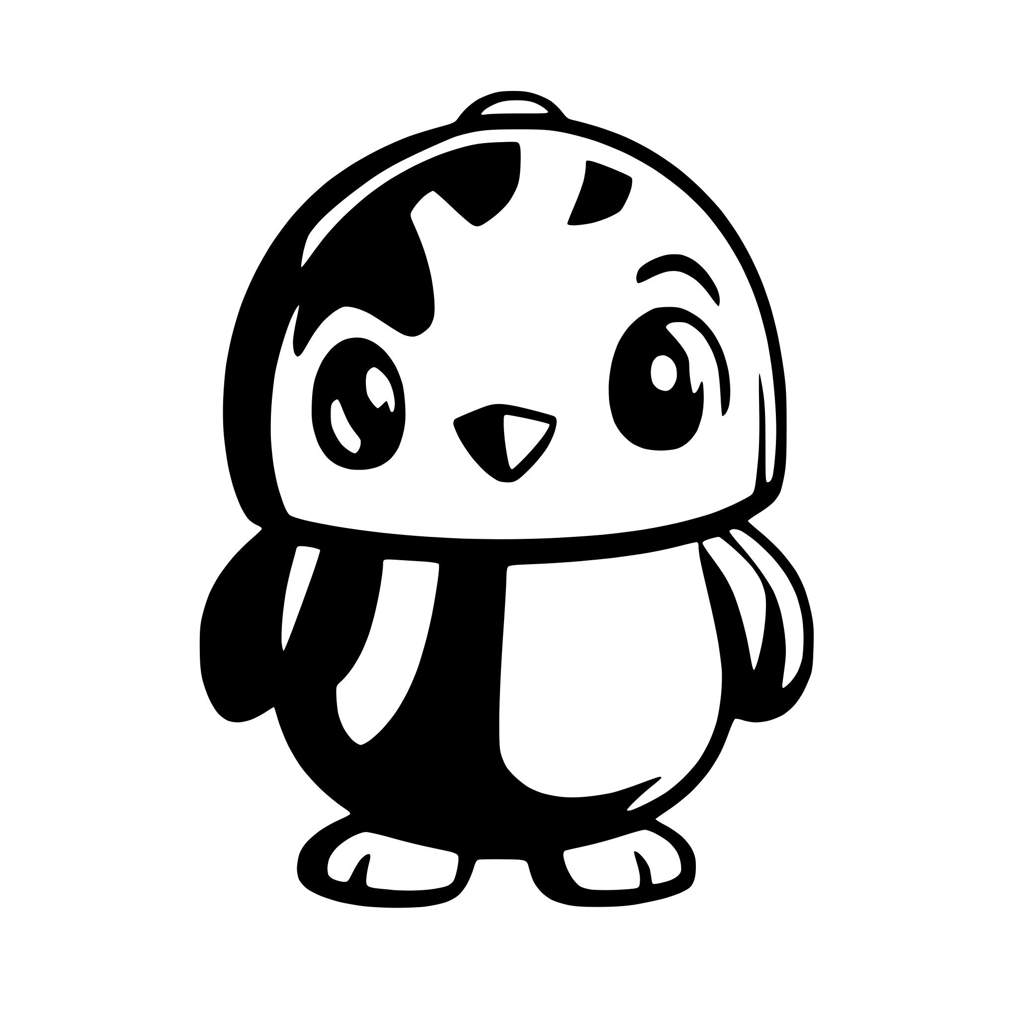 AI-generated SVG of 'a cute penguin'
