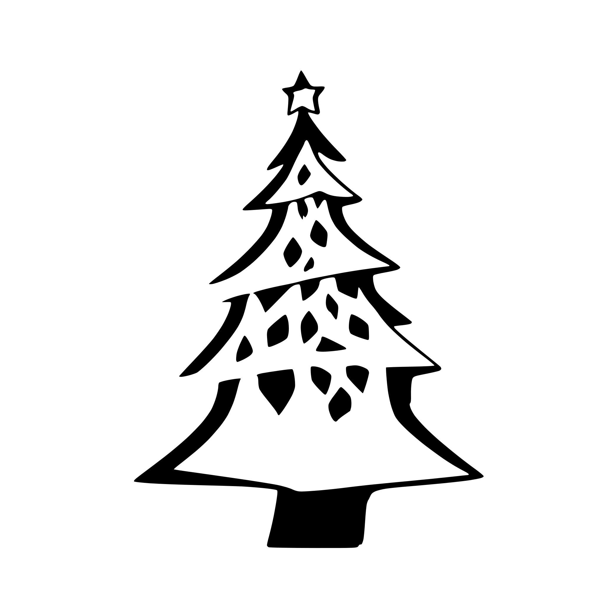 AI-generated SVG of 'A whimsical Christmas Tree'
