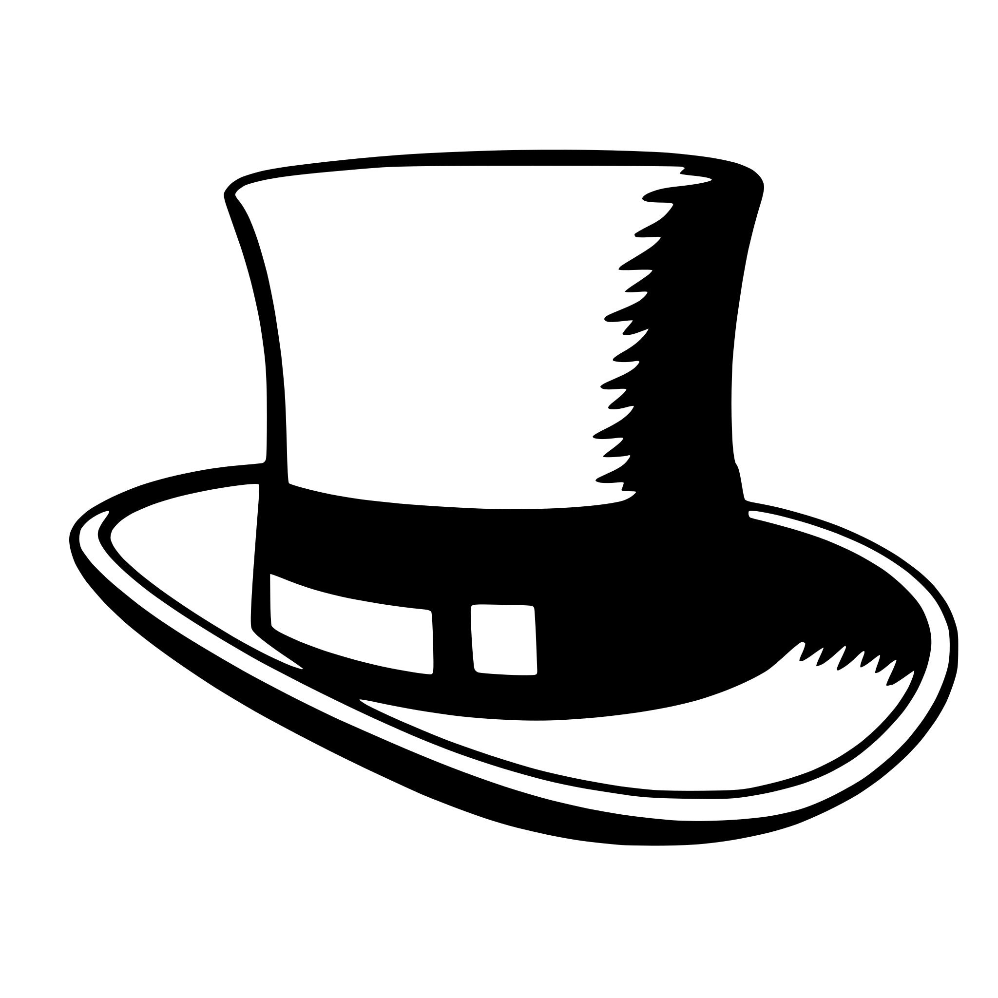 AI-generated SVG of 'fedora'