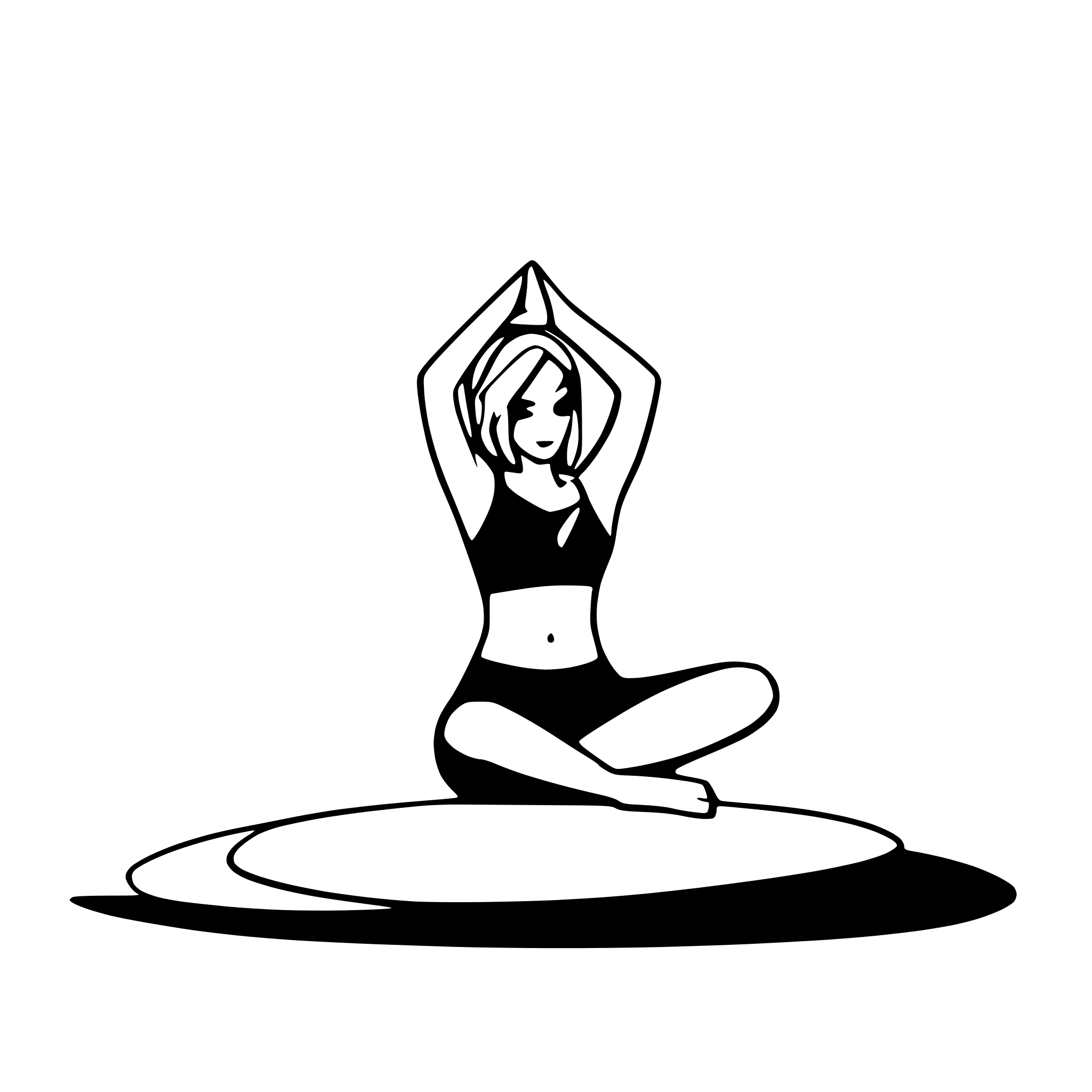 AI-generated SVG of 'yoga pose'