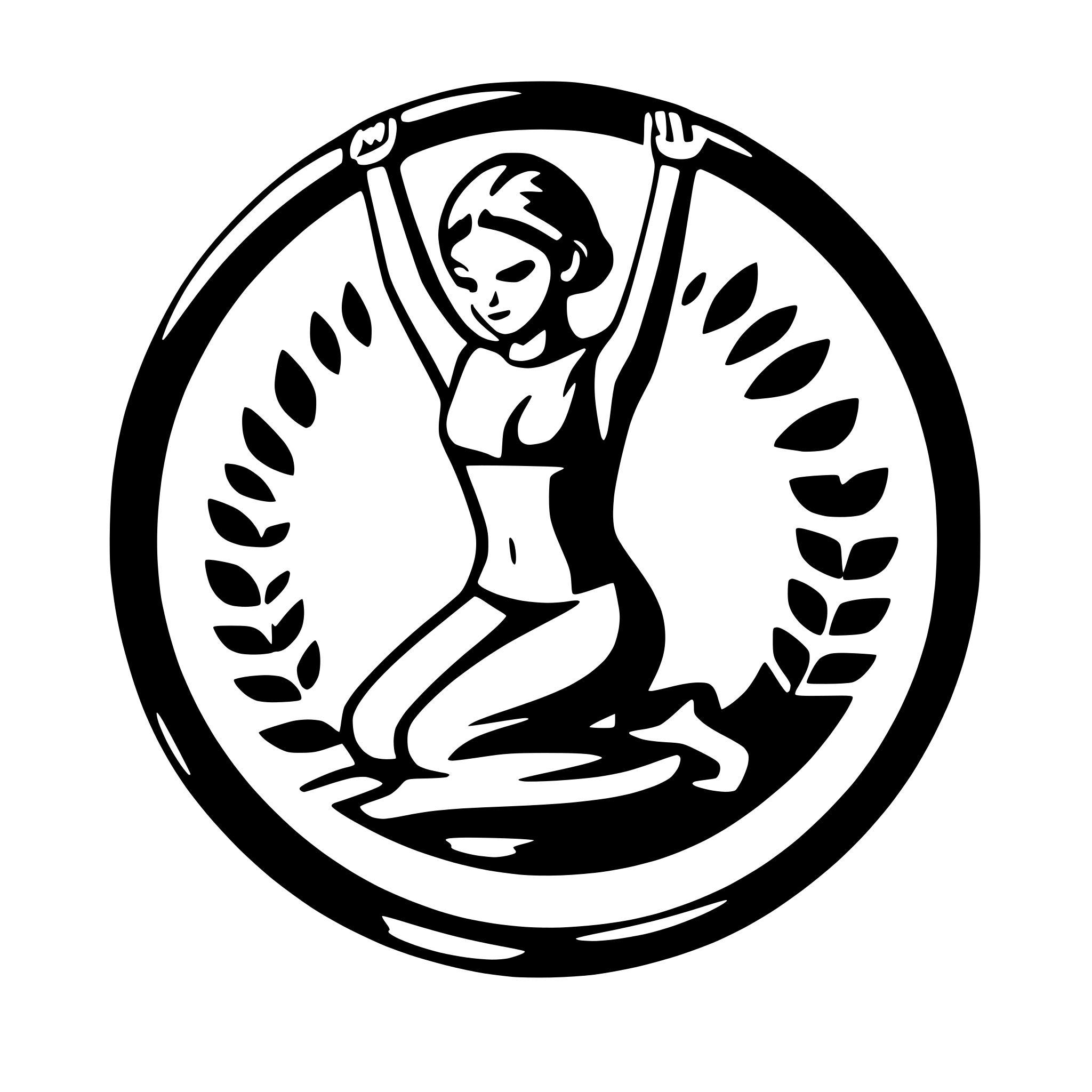 AI-generated SVG of a yoga