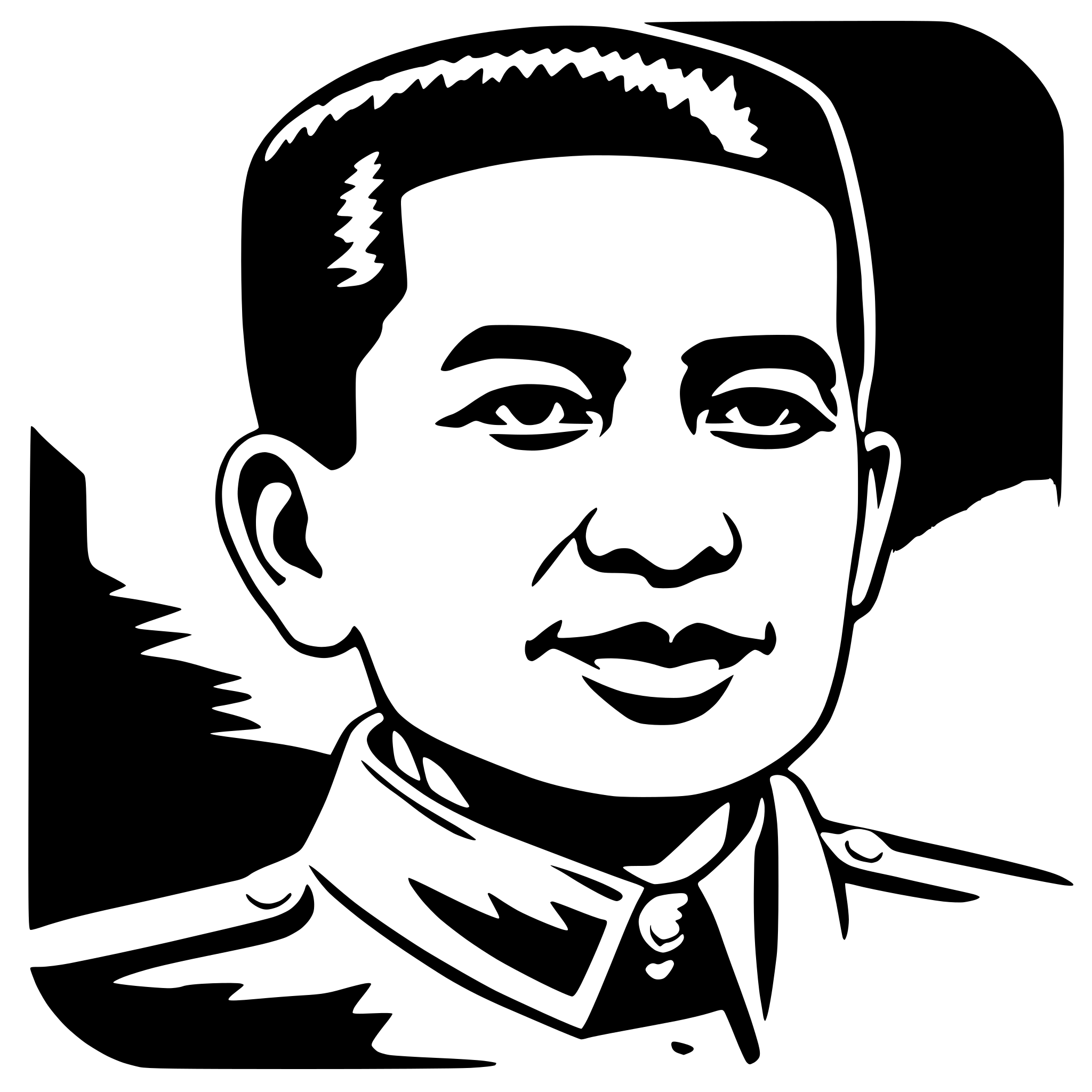 AI-generated SVG of a soekarno