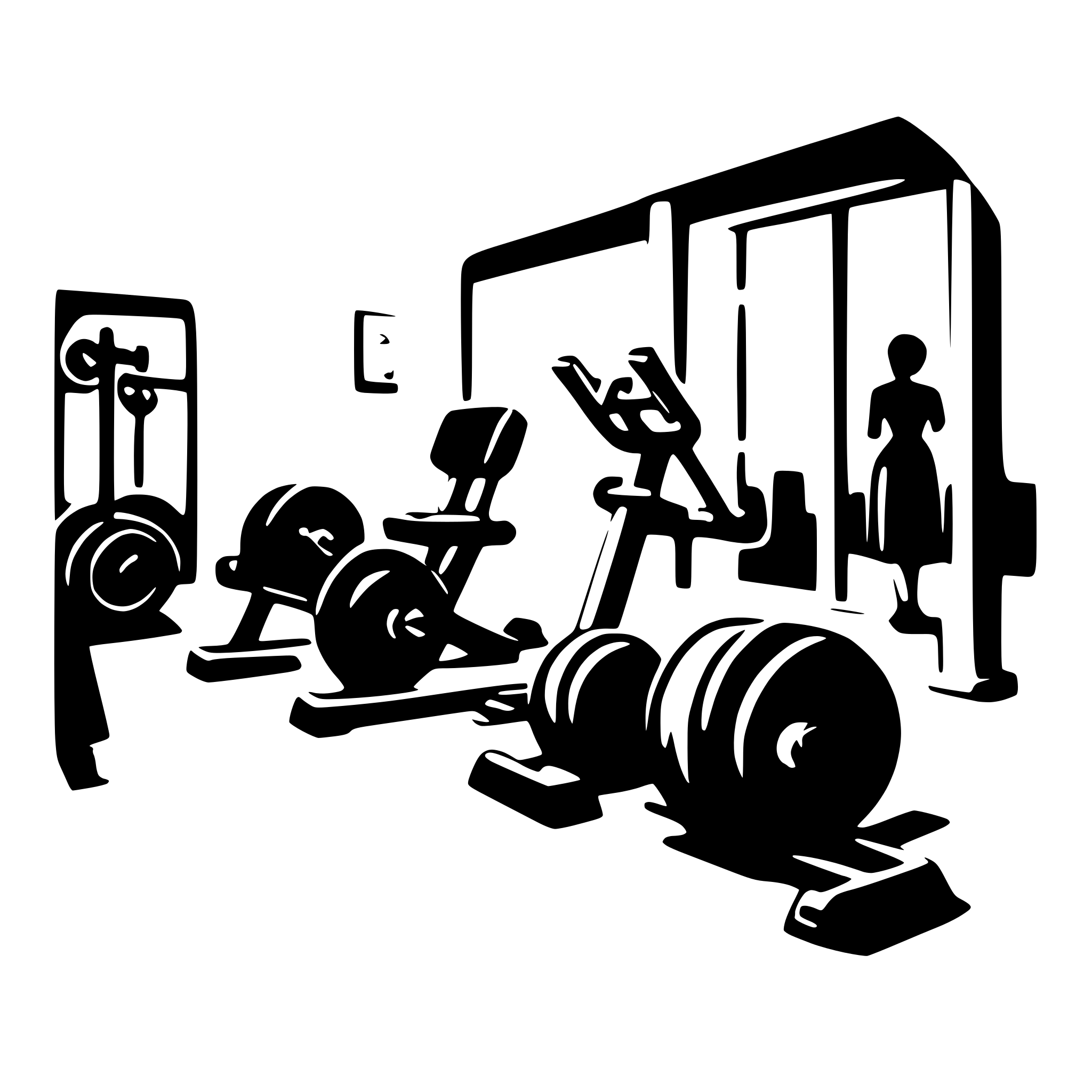 AI-generated SVG of a gym