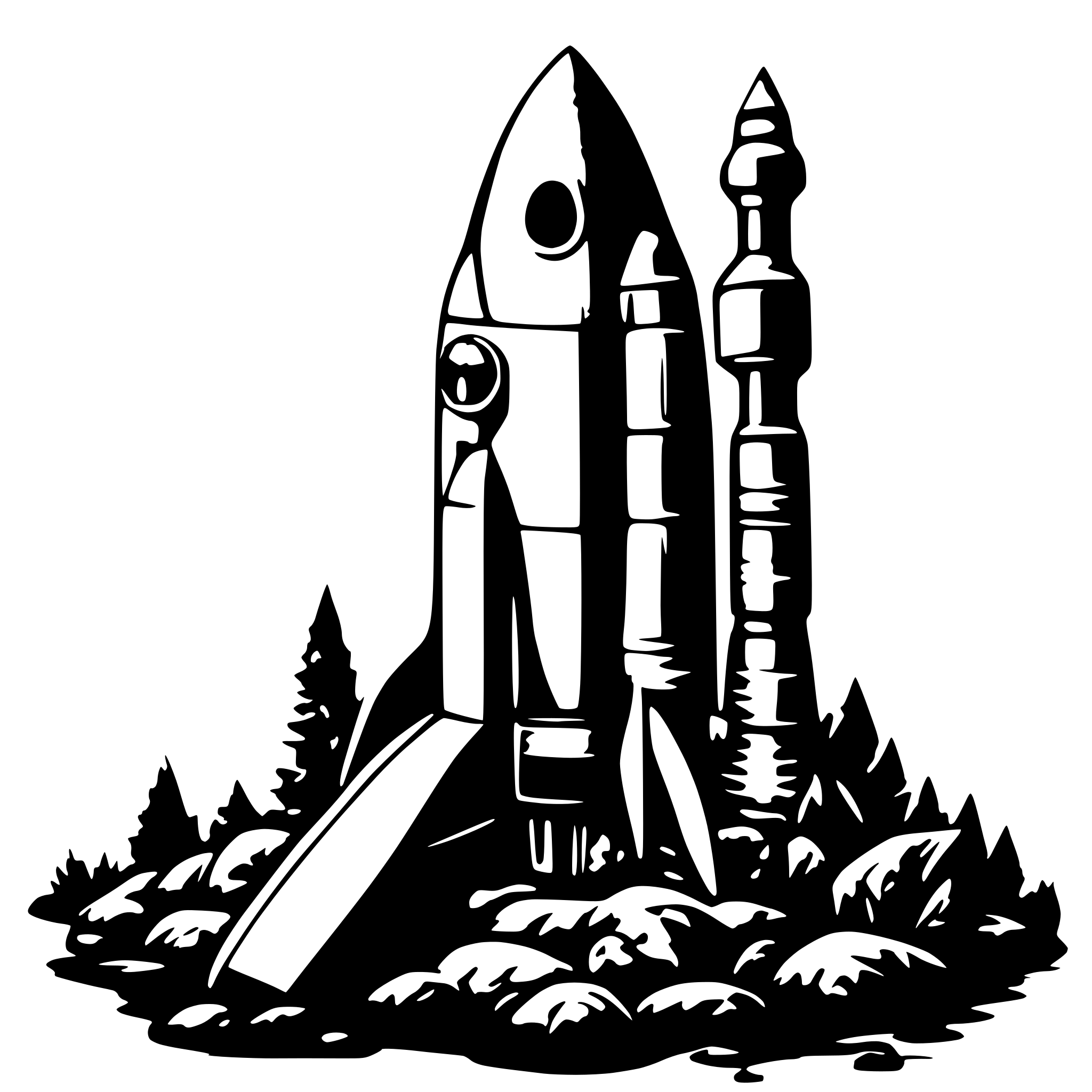 AI-generated SVG of 'rocket'