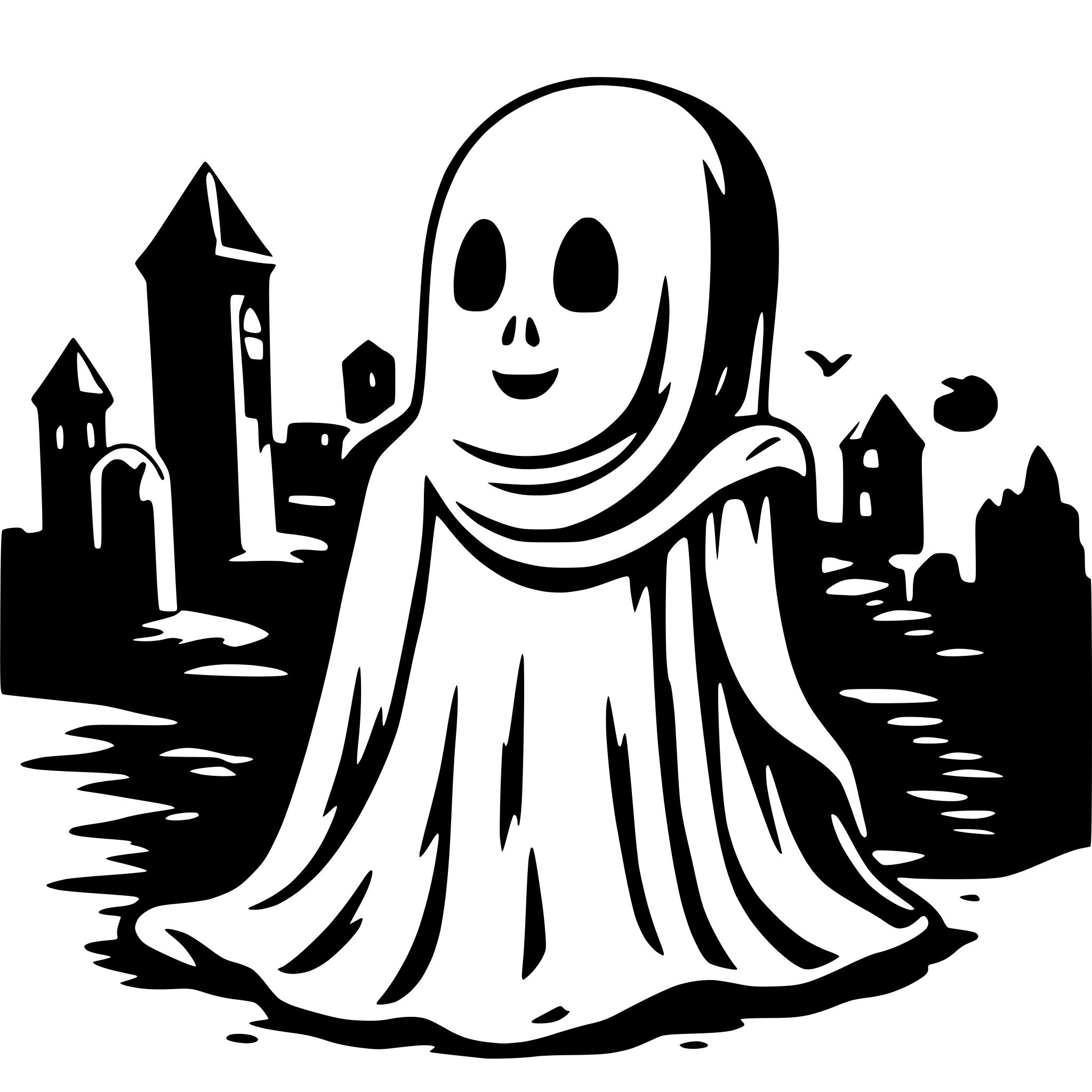 AI-generated SVG of 'lovley ghost'