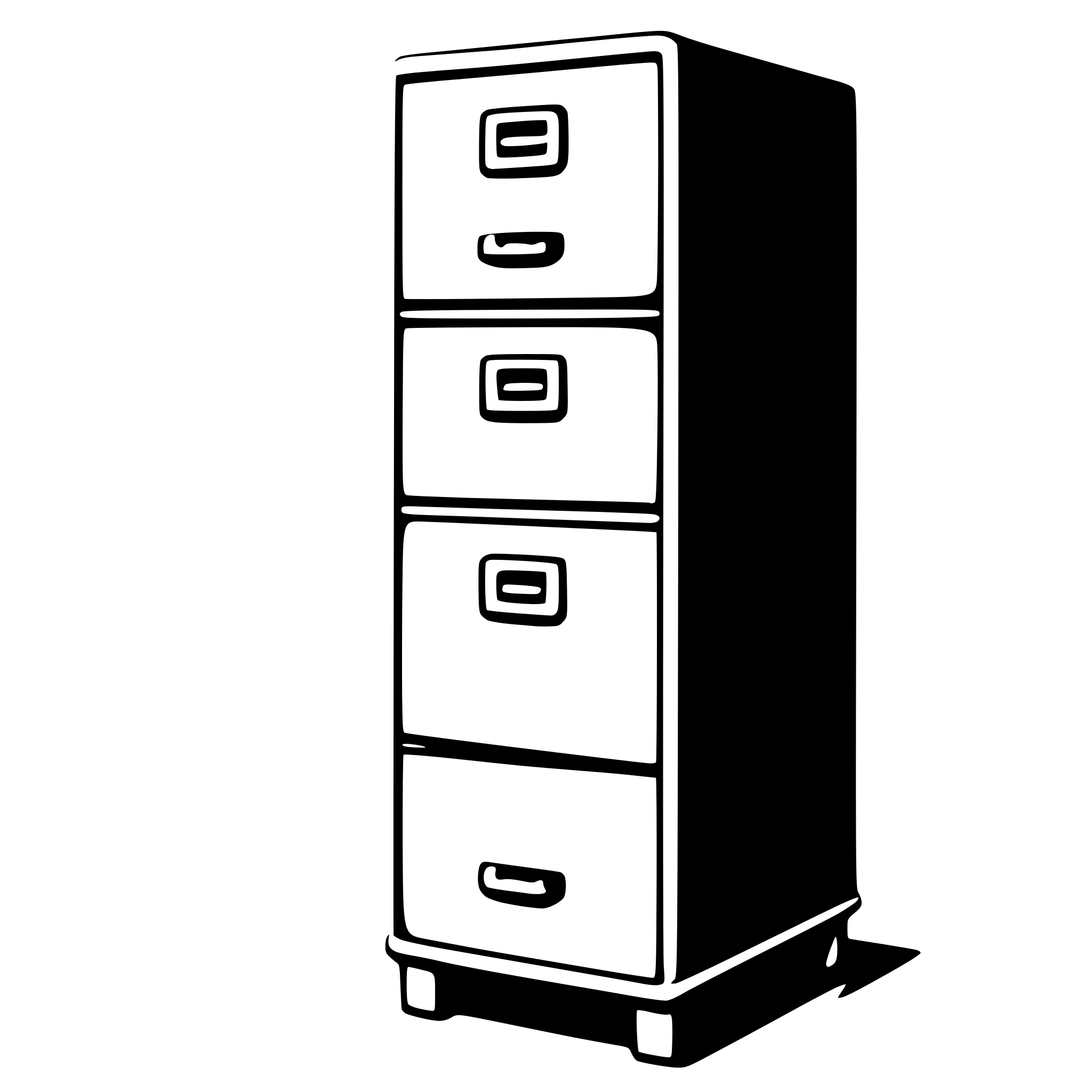AI-generated SVG of a filing cabinet