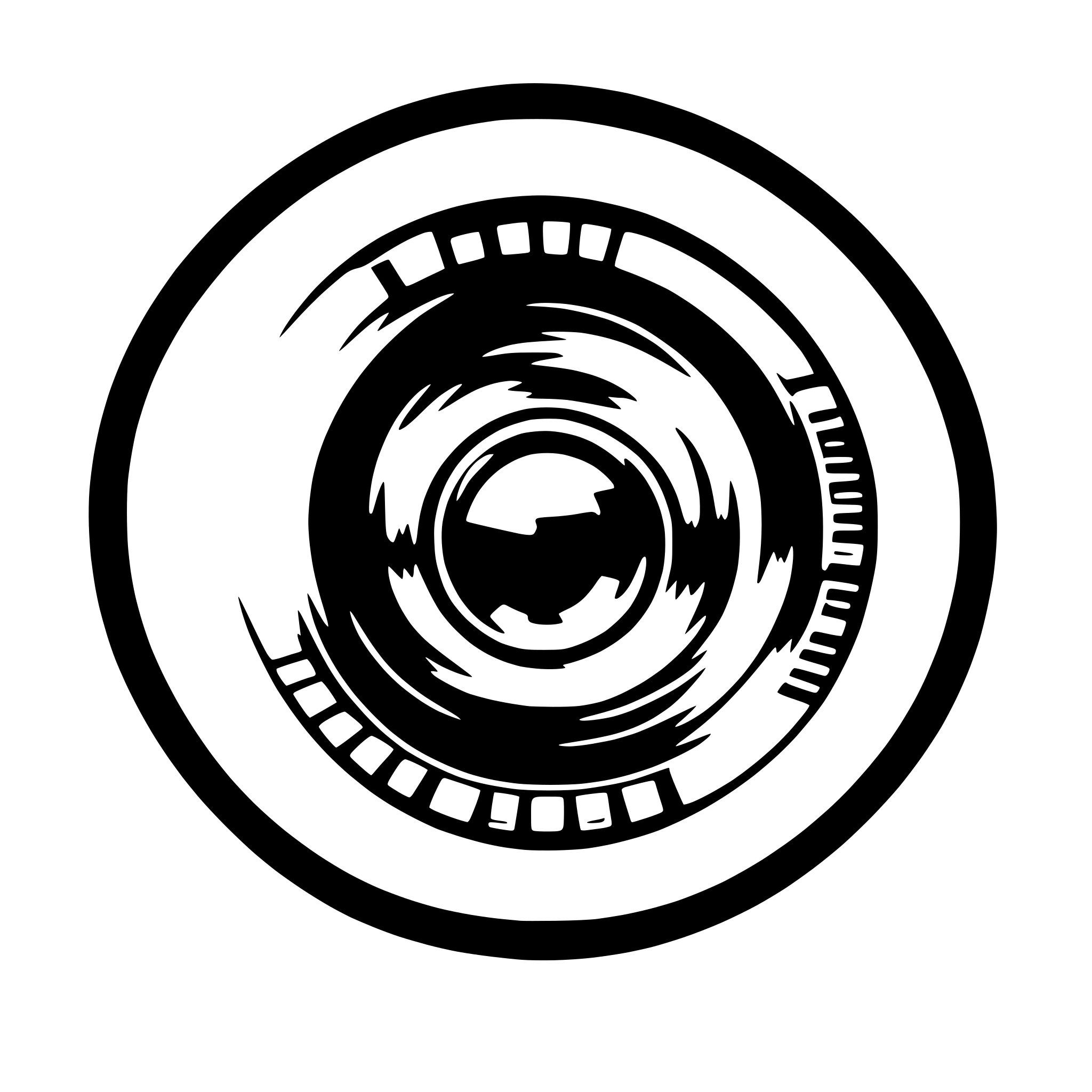 AI-generated SVG of 'phone camera lenses circle'