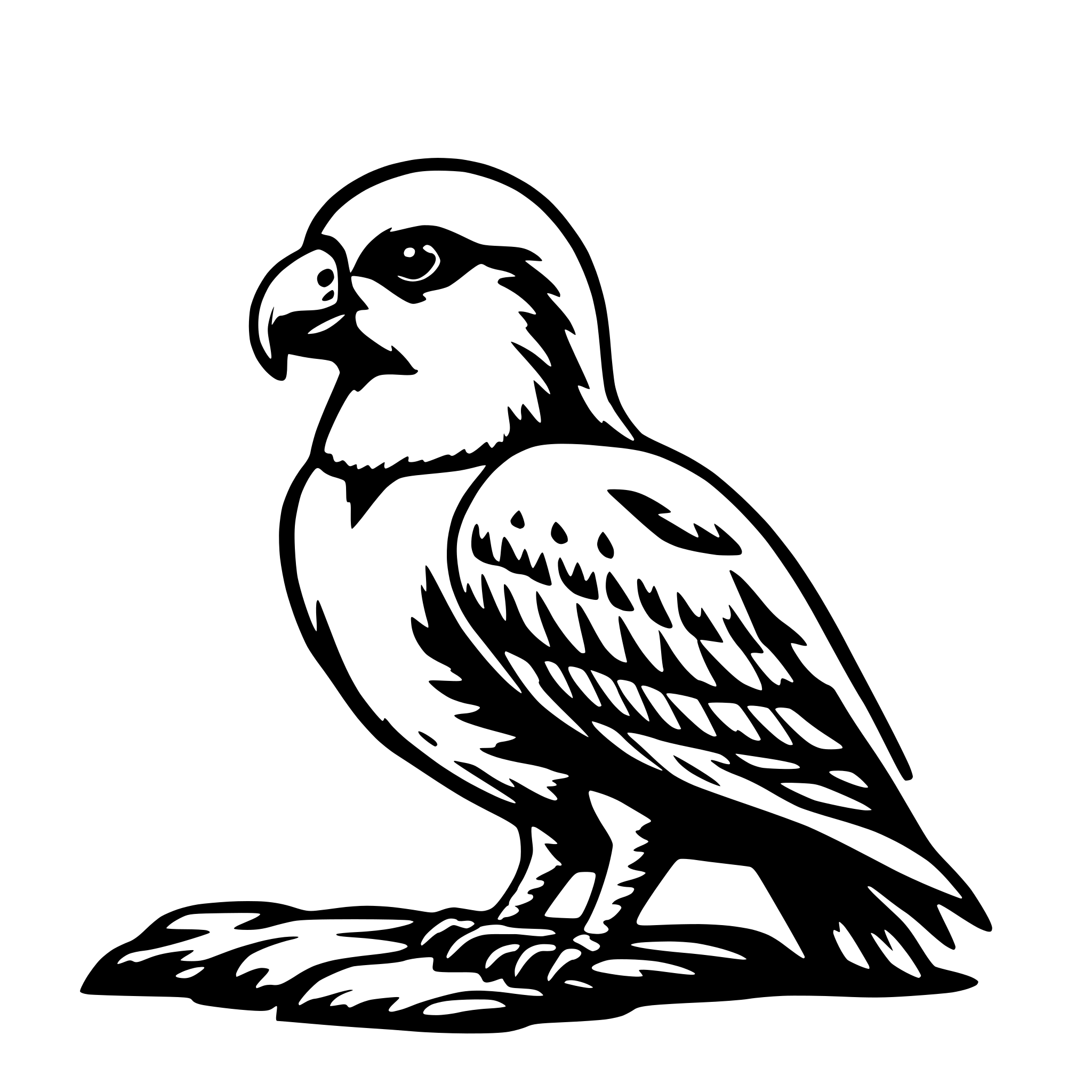 AI-generated SVG of a criar uma aguia agreciva