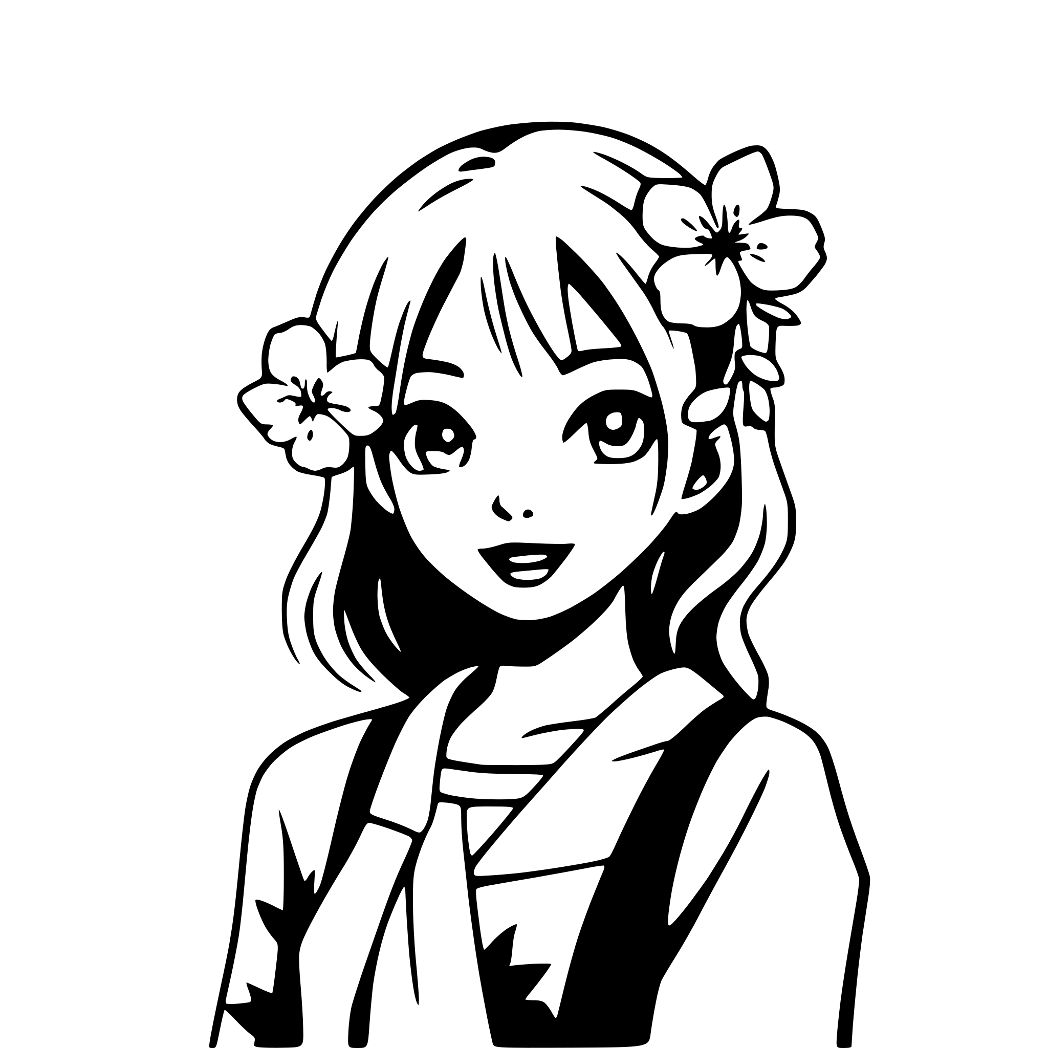 AI-generated SVG of a cherry blossoms falling gently