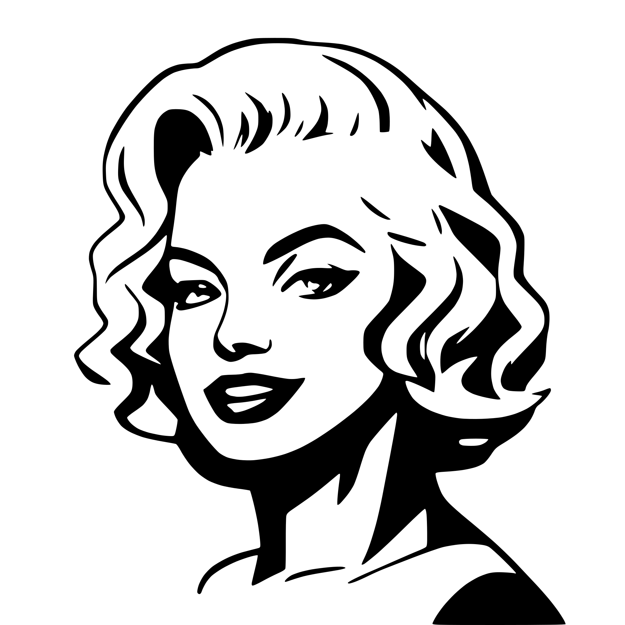 AI-generated SVG of a Marilyn Monroe