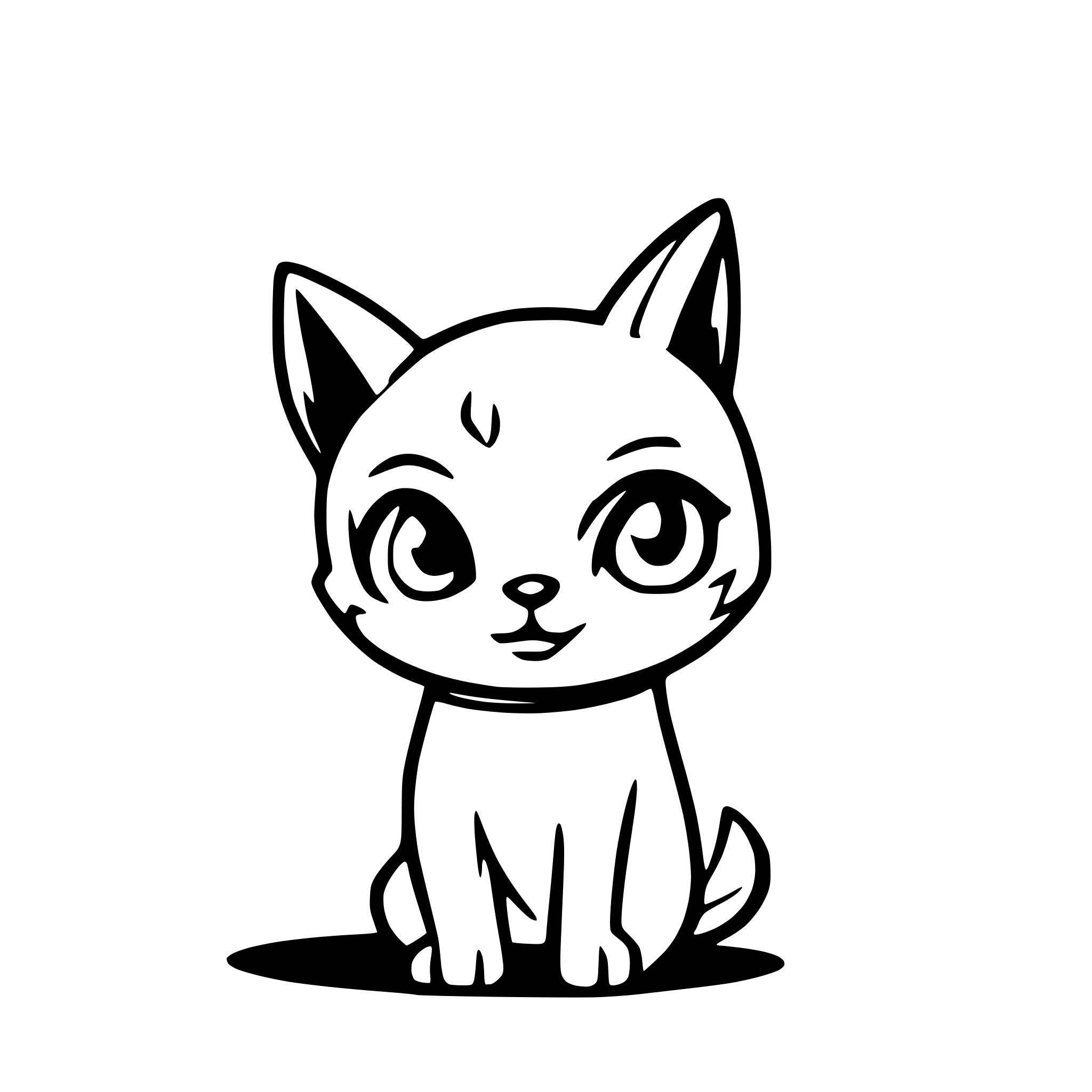 AI-generated SVG of a a sad pet with tear waving