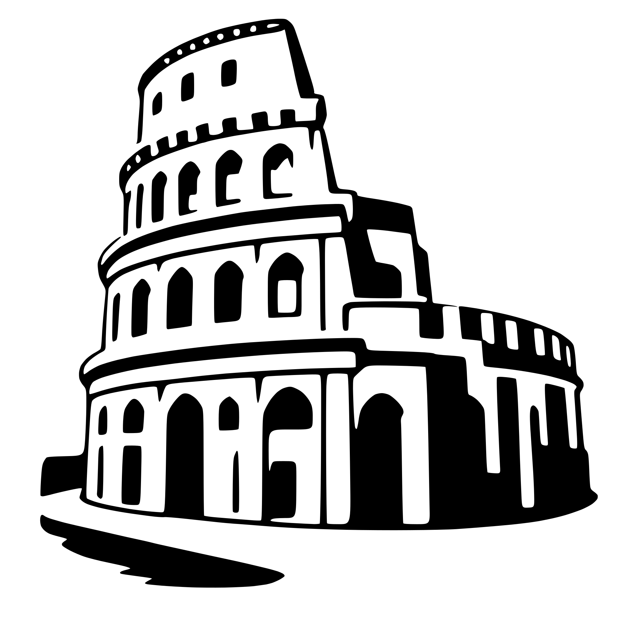 AI-generated SVG of 'colosseum'