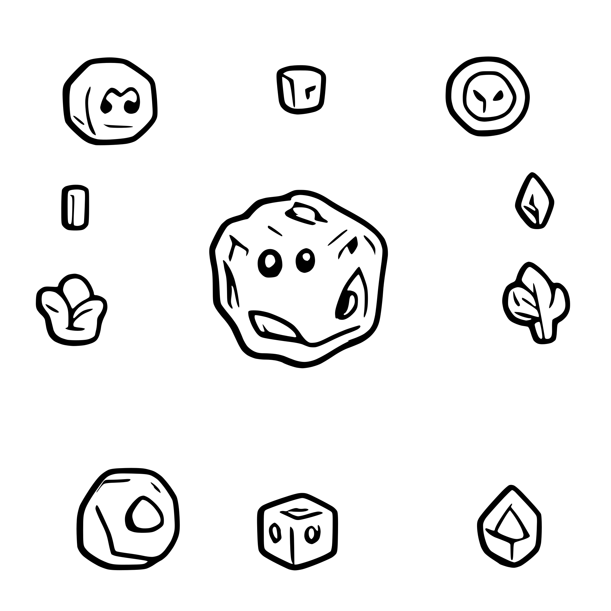 AI-generated SVG of a Create a set of cartoon-style 2D game UI assets for a mobile adventure game. The assets represent progression nodes in a level path, designed with smooth outlines, soft shading, and vibrant colors. Each node should have three states: locked (gray, dimmed), active (bright, glowing), and completed (golden, sparkly). Nodes should be circular, floating, and connected by a glowing path. Ensure elements are fully visible, centered, and not cropped. Render in HD with a transparent or dark background.