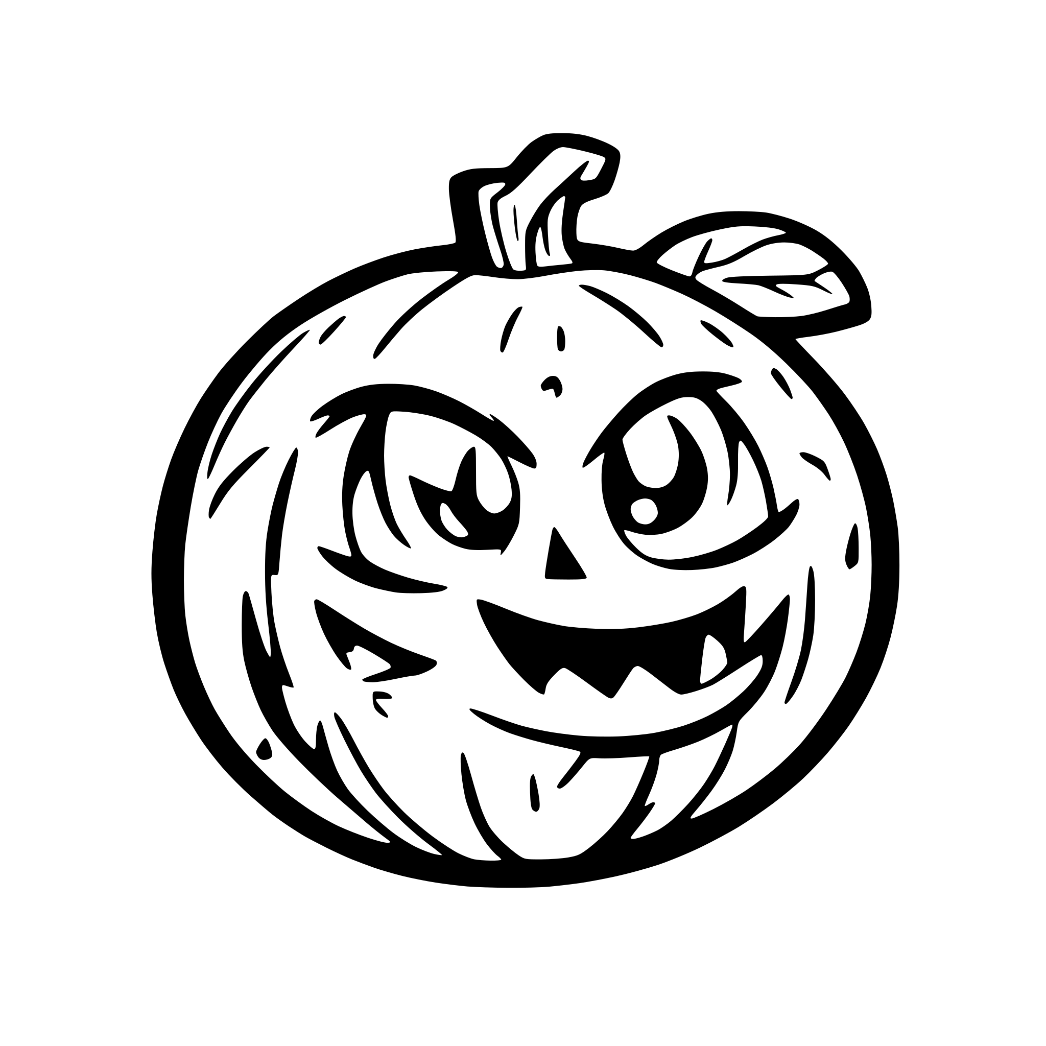 AI-generated SVG of a pumpkin