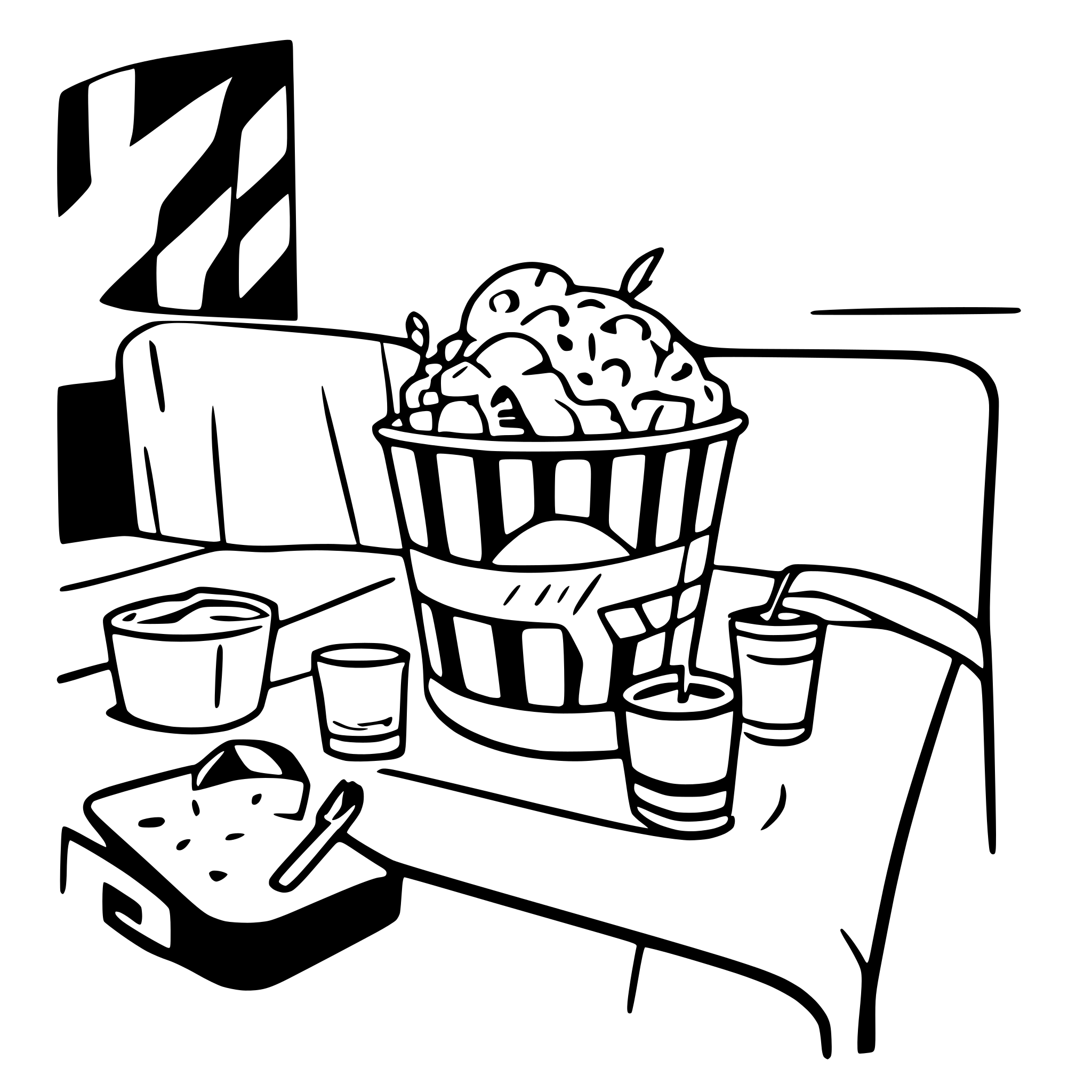 AI-generated SVG of 'Movie Night at home'