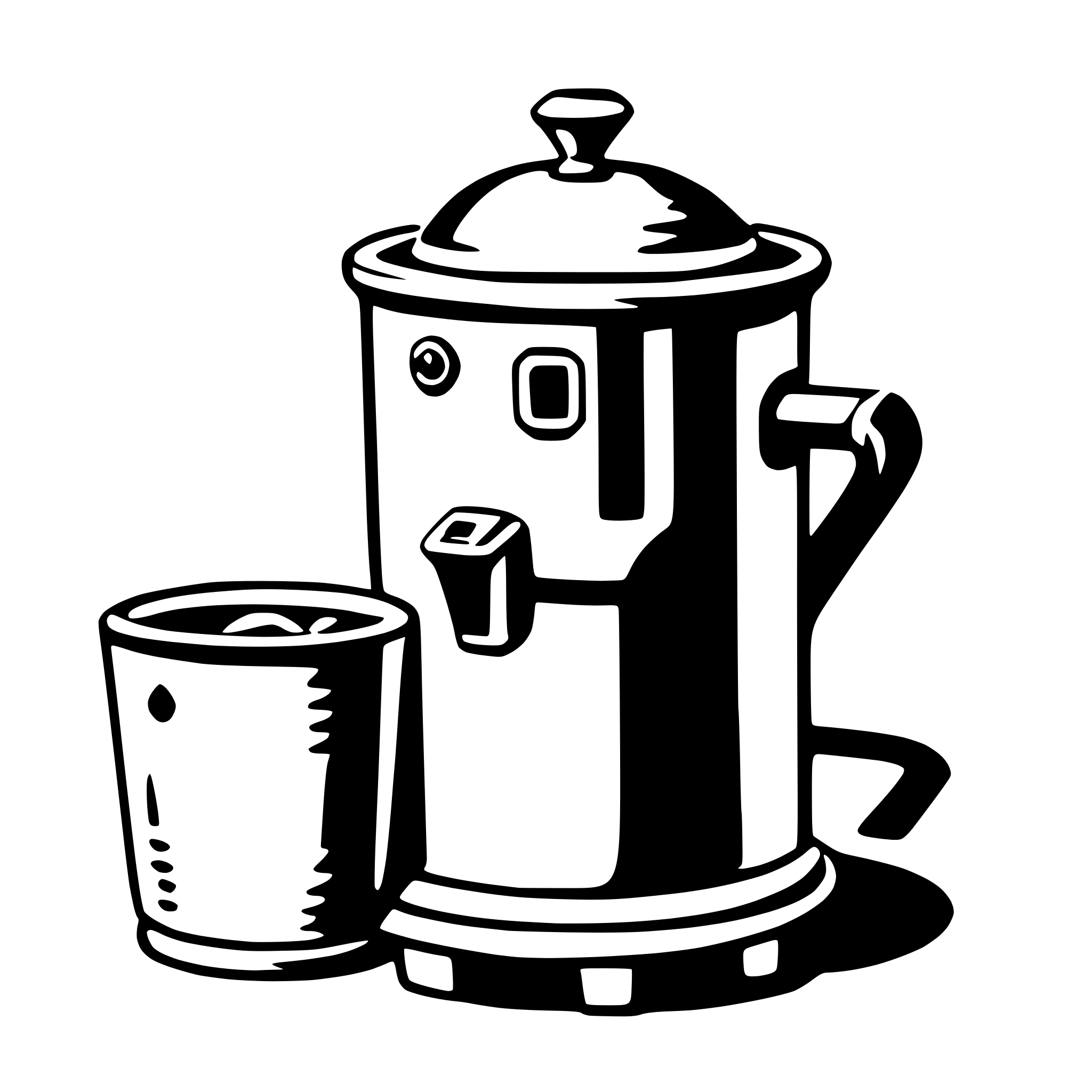 AI-generated SVG of a coffee pot