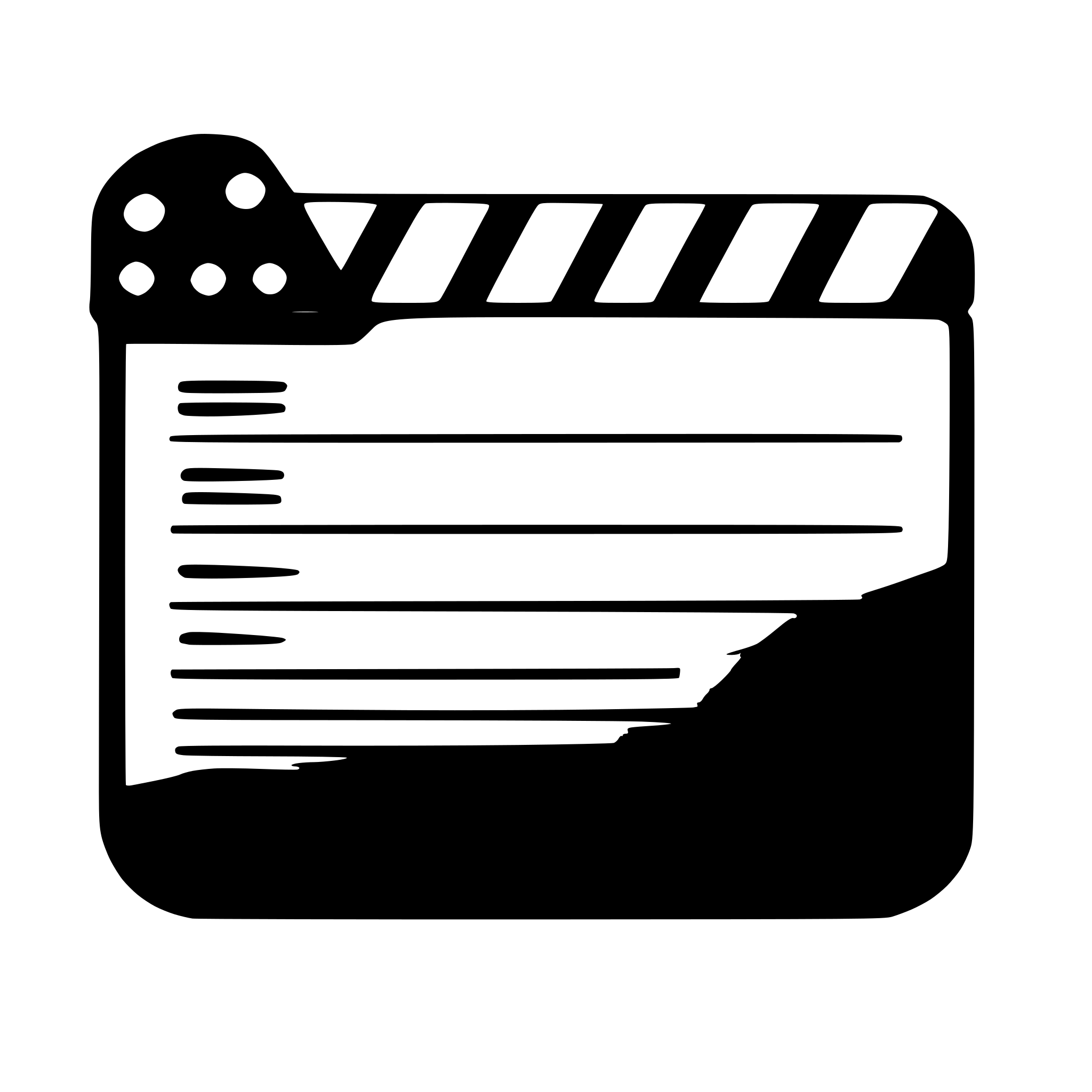 AI-generated SVG of 'film clapperboard in blue'