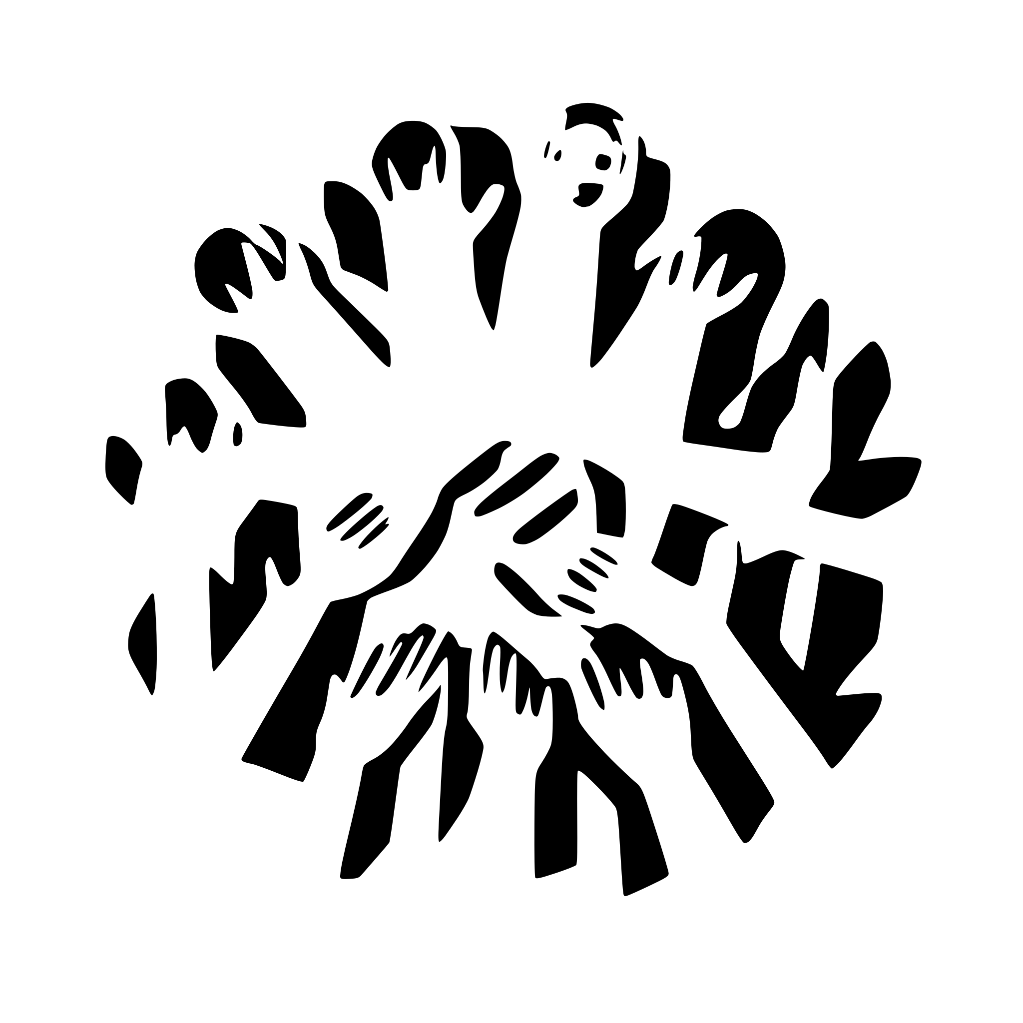 AI-generated SVG of a 12 Children holdng hands