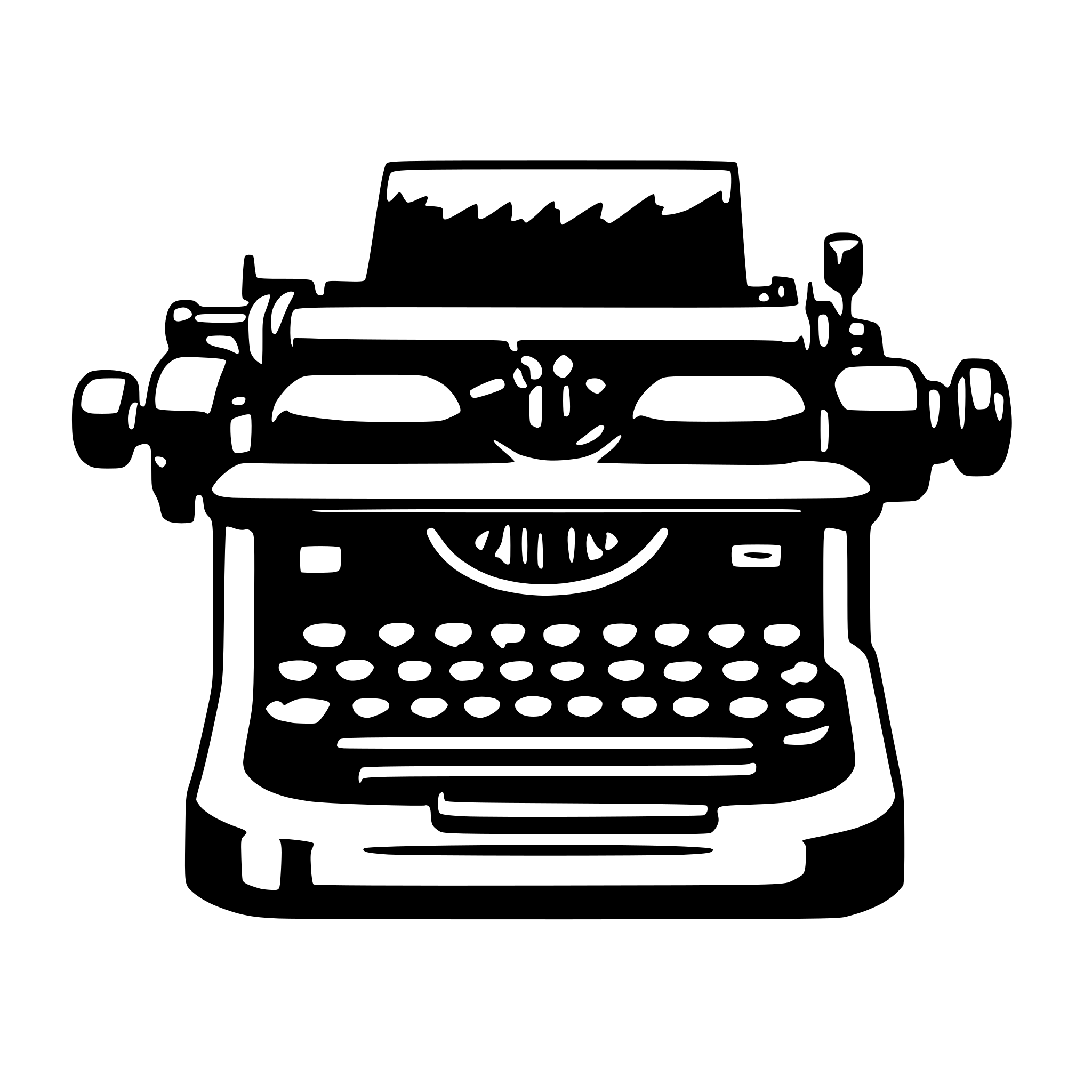 AI-generated SVG of a Modern typewriter