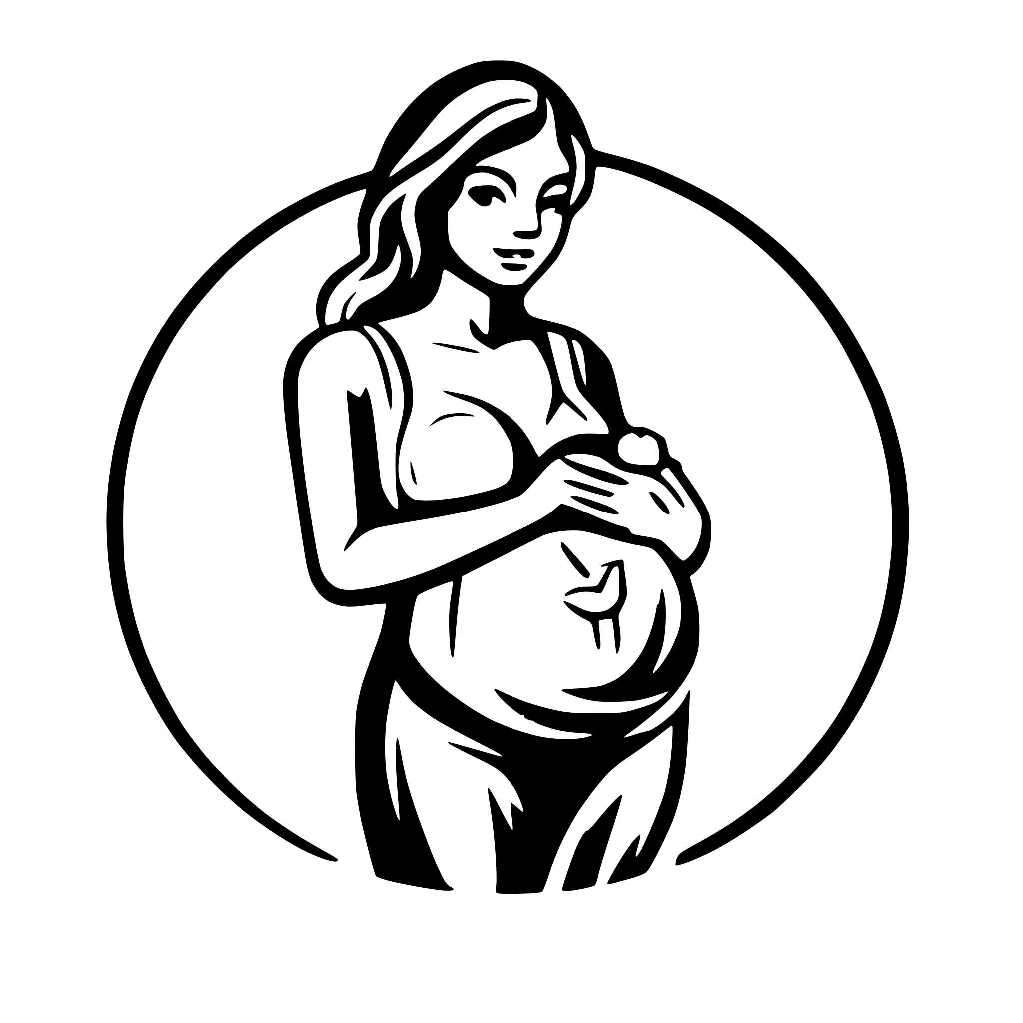 AI-generated SVG of 'pregnant woman support'