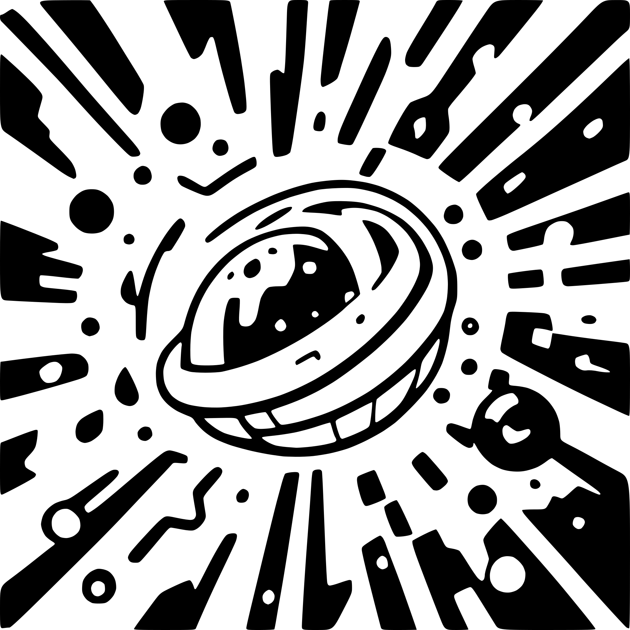 AI-generated SVG of a accelerated sparkles as a galaxy system