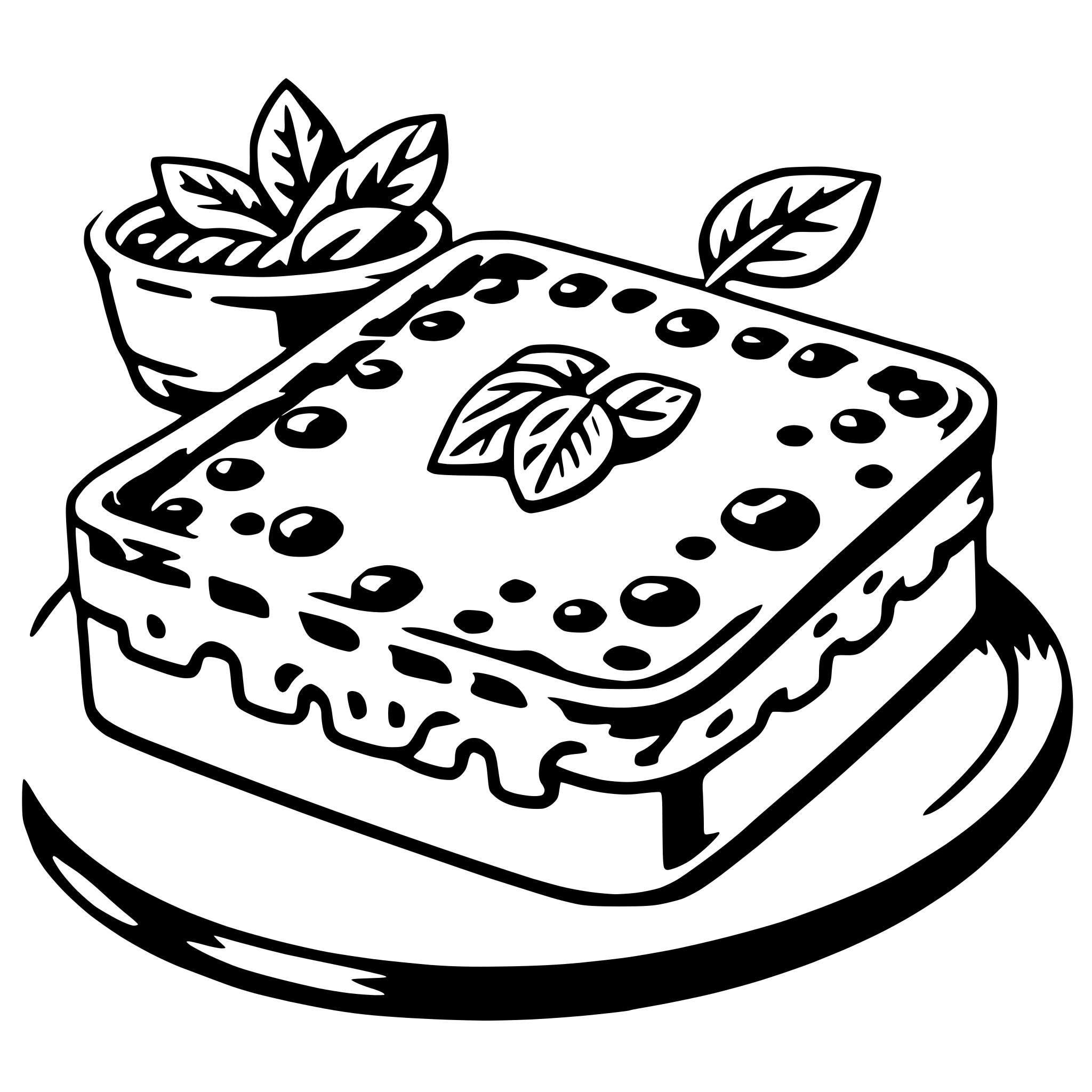 AI-generated SVG of a lasagna