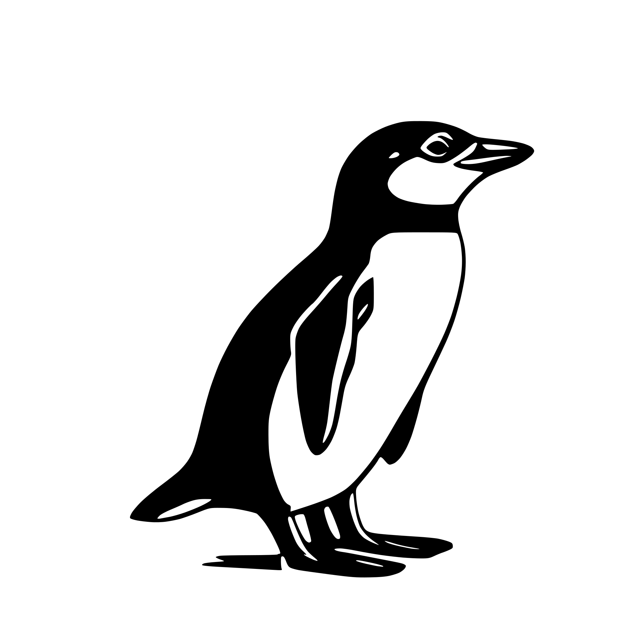 AI-generated SVG of 'blue penguin'