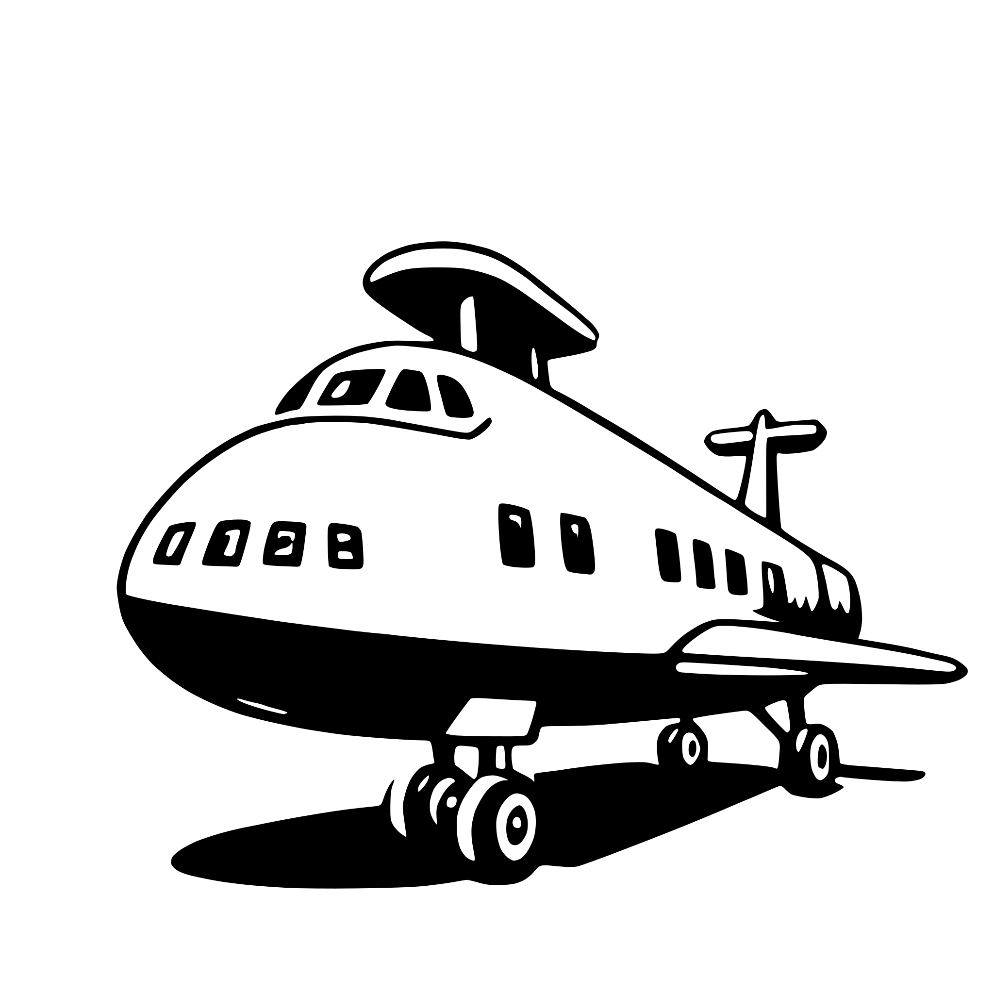 AI-generated SVG of a cargo plane