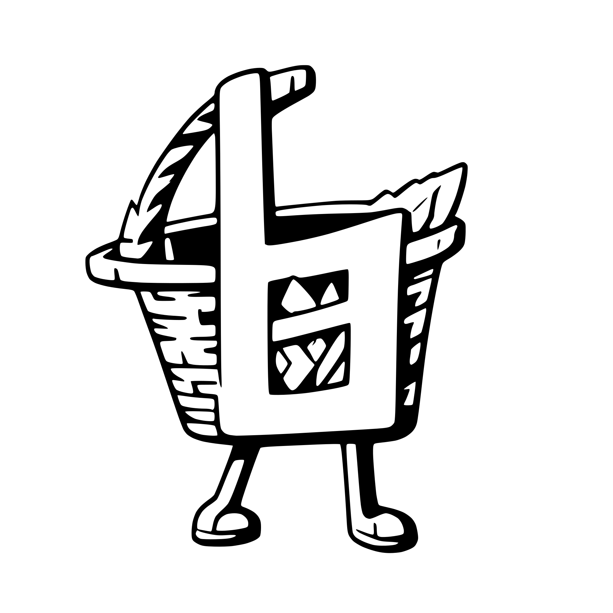 AI-generated SVG of a Letter A with a basket collects letters of the alphabet