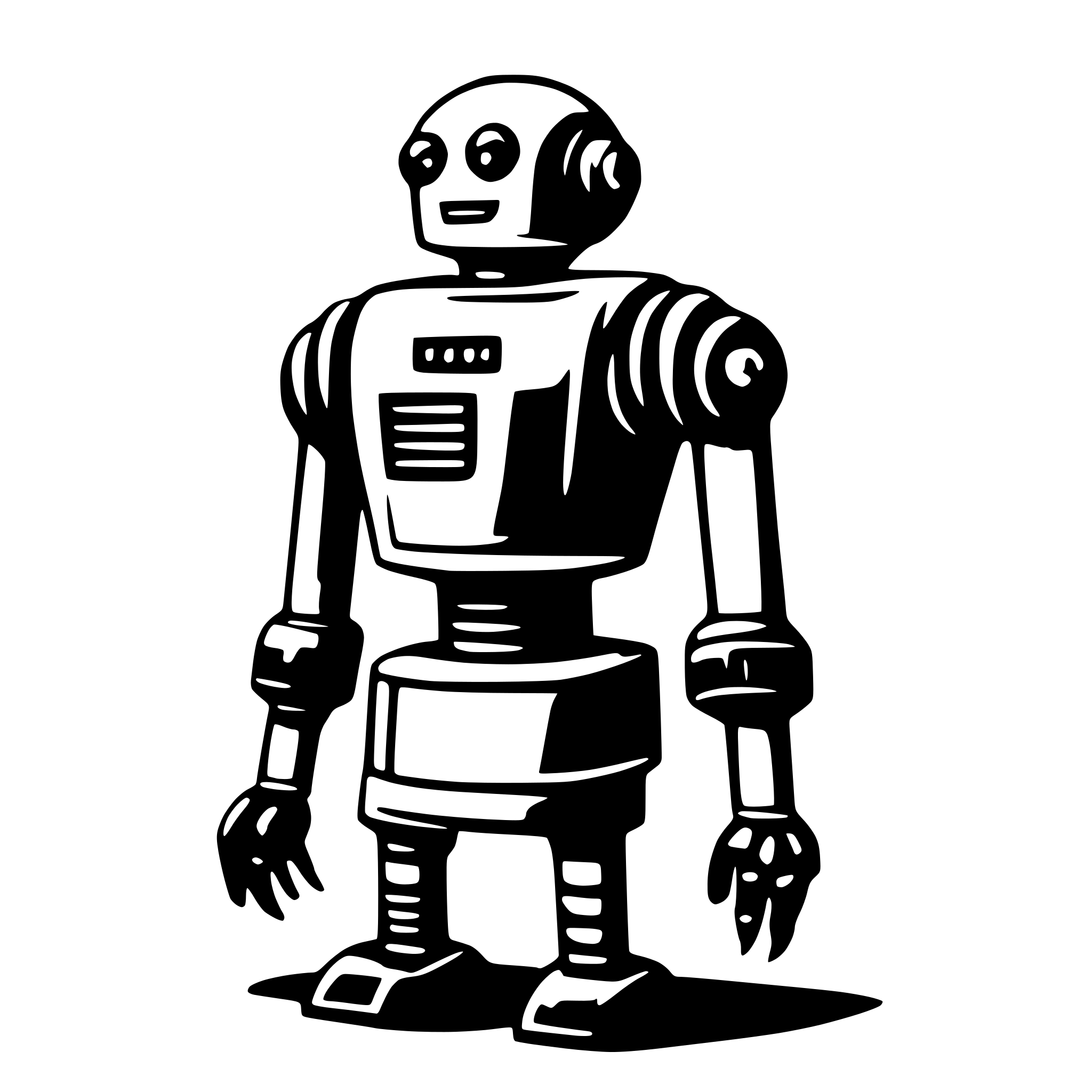 AI-generated SVG of a robot