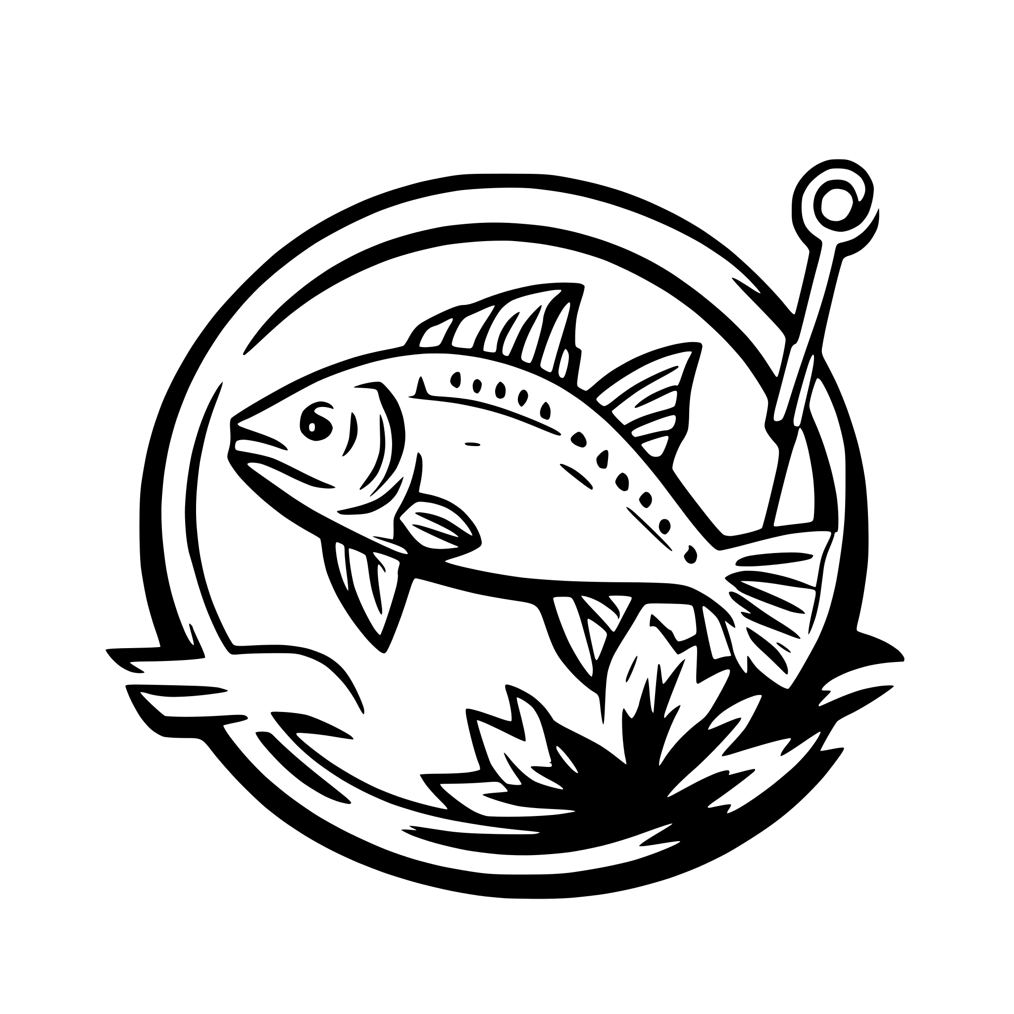 AI-generated SVG of a SEA FISHING LOGO FOR A COMPANY CALLED ALPHA FISHING, USE THE NAME ALPHA FISHING IN THE LOGO.