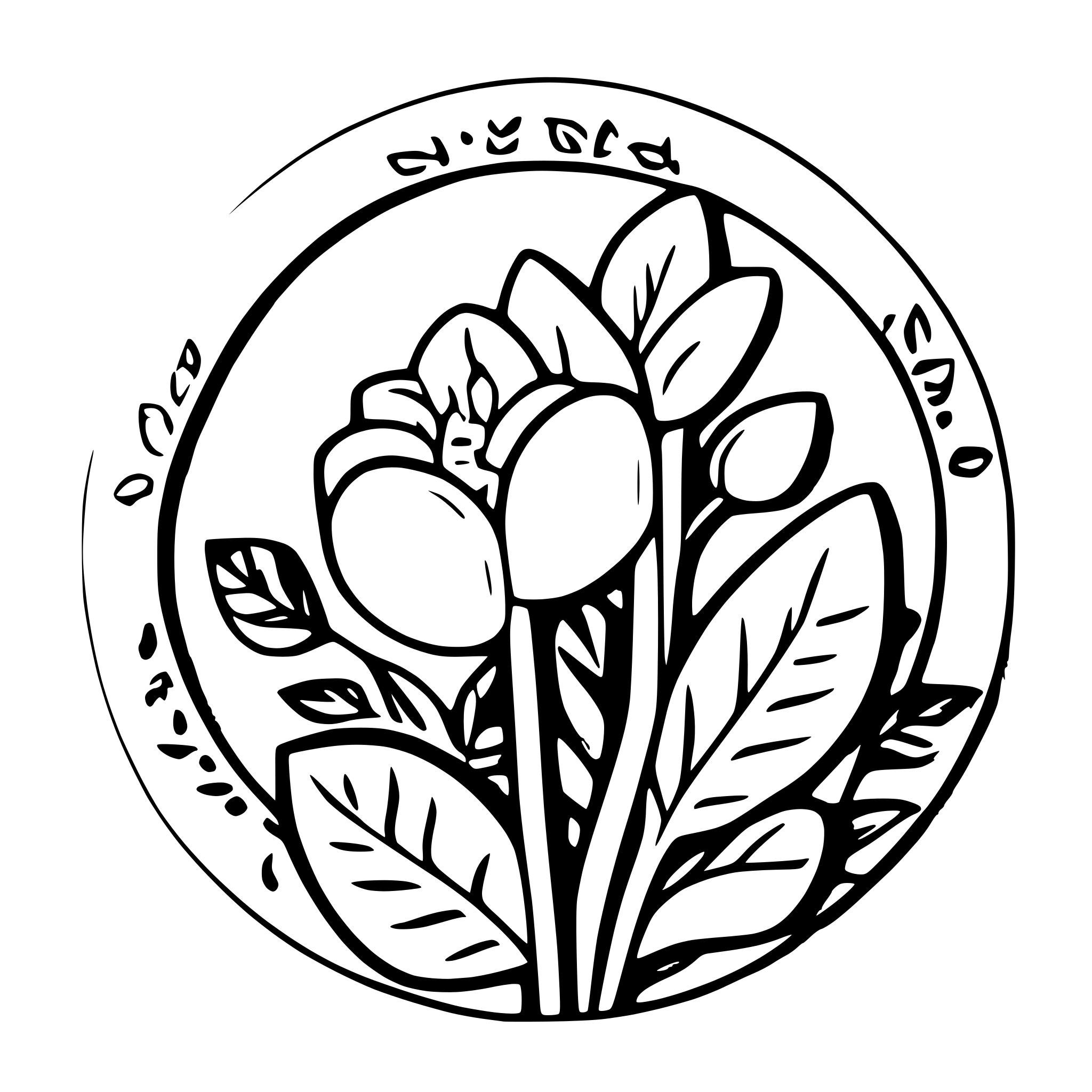 AI-generated SVG of a topper do kwiatow 30