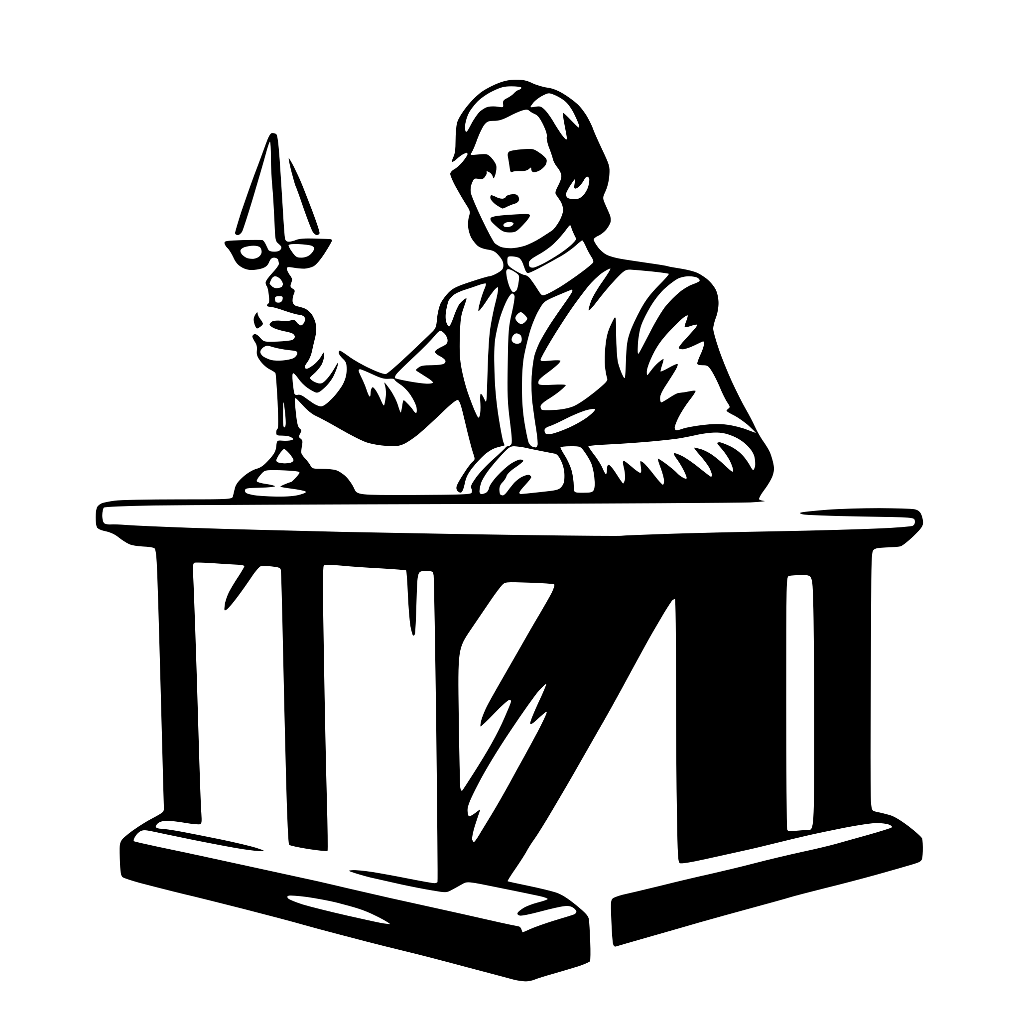 AI-generated SVG of a judge