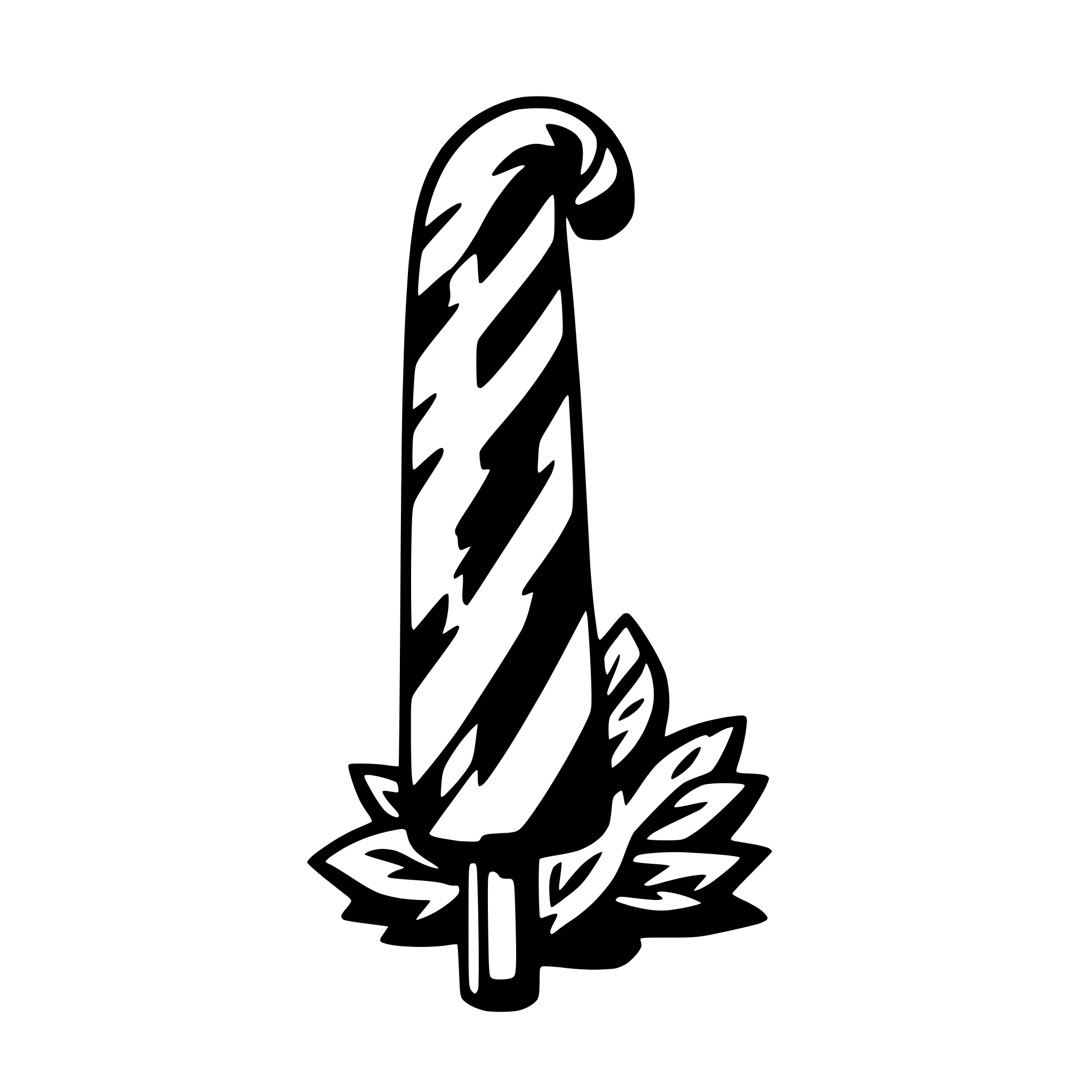 AI-generated SVG of 'candy cane'