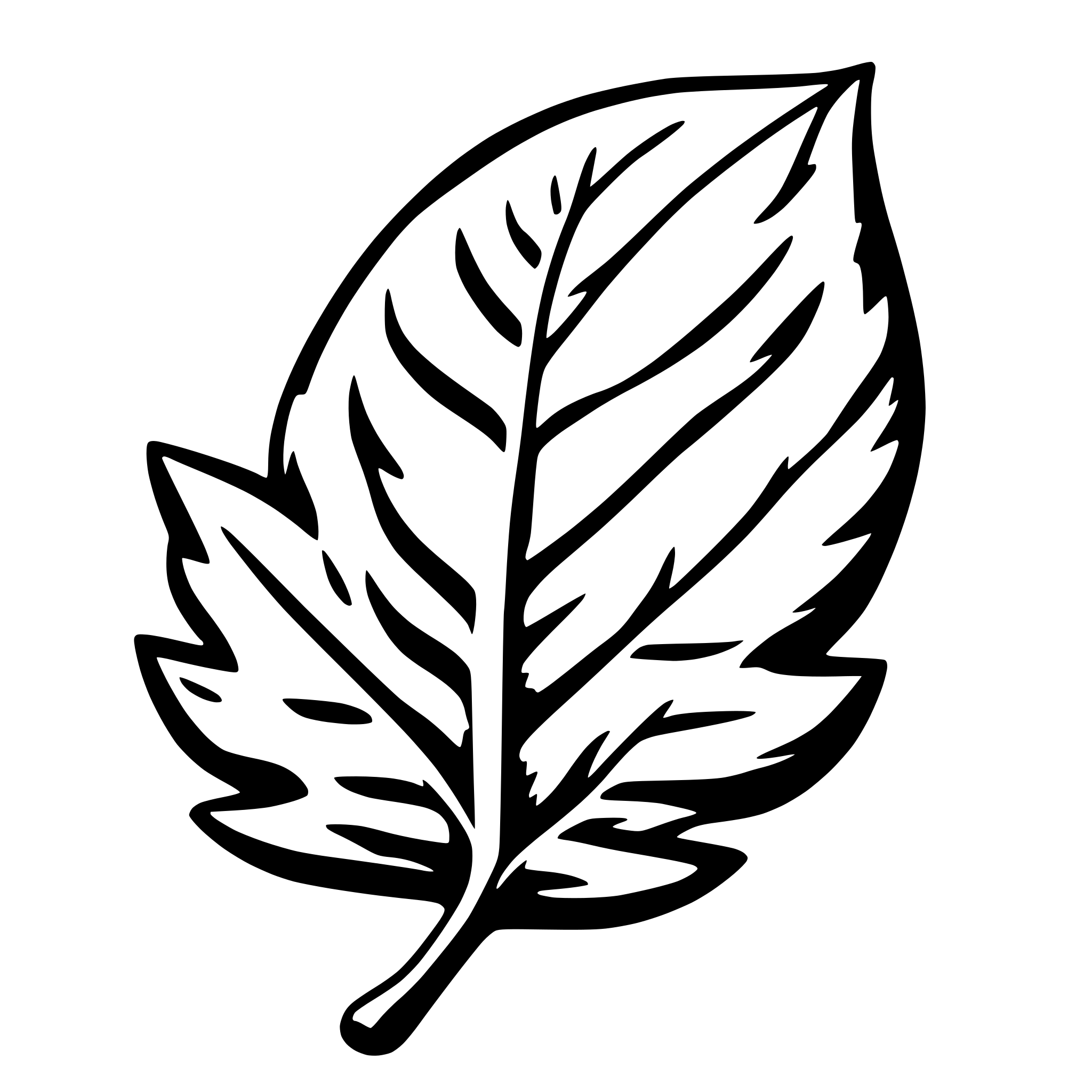 AI-generated SVG of a leaf