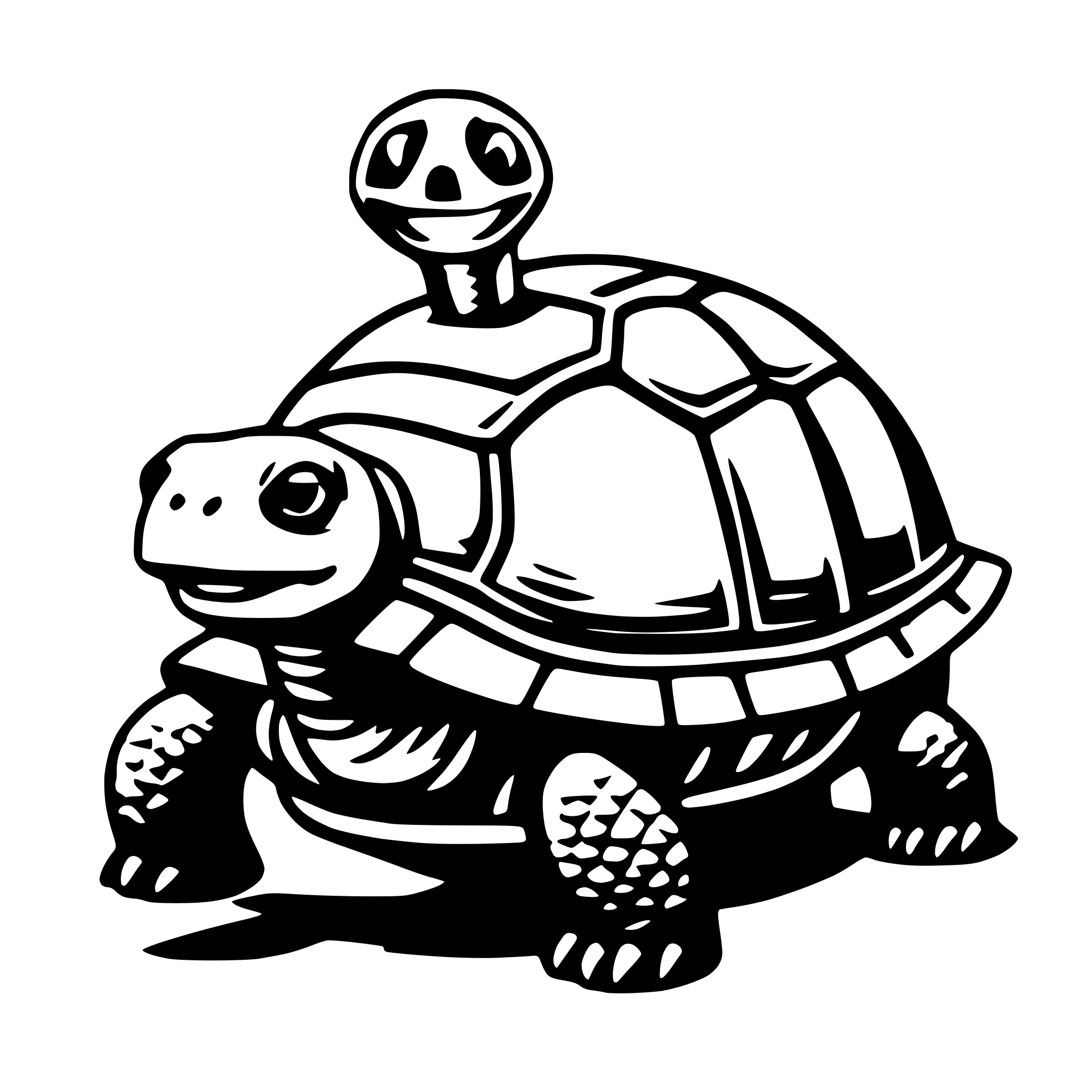 AI-generated SVG of 'tortoise'