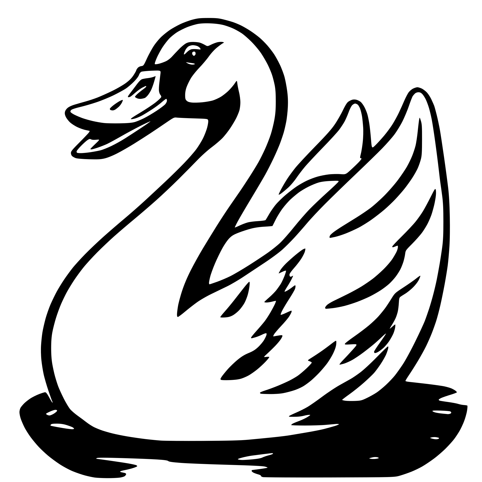 AI-generated SVG of 'SWAN'