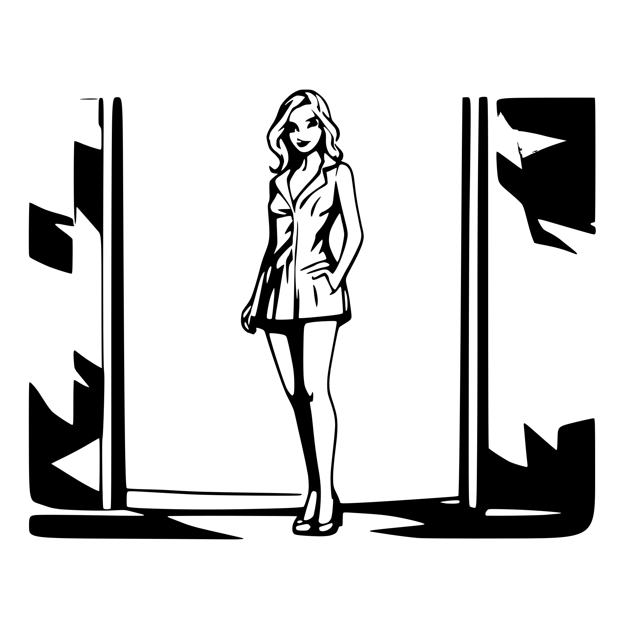 AI-generated SVG of 'donna bianca bellissima, full body, vestita casual ma sexy'