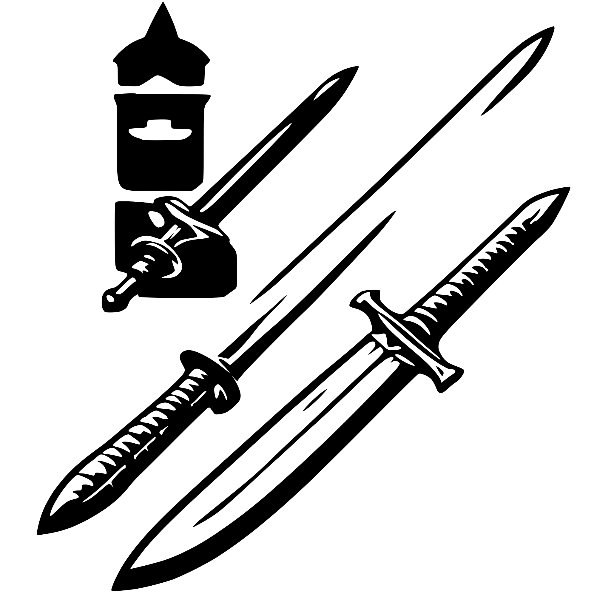 AI-generated SVG of a longsword