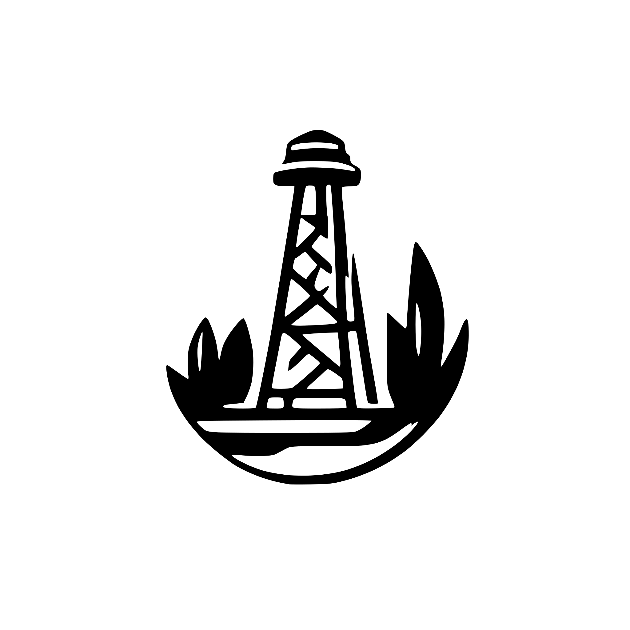 AI-generated SVG of a oil well as modern company logo