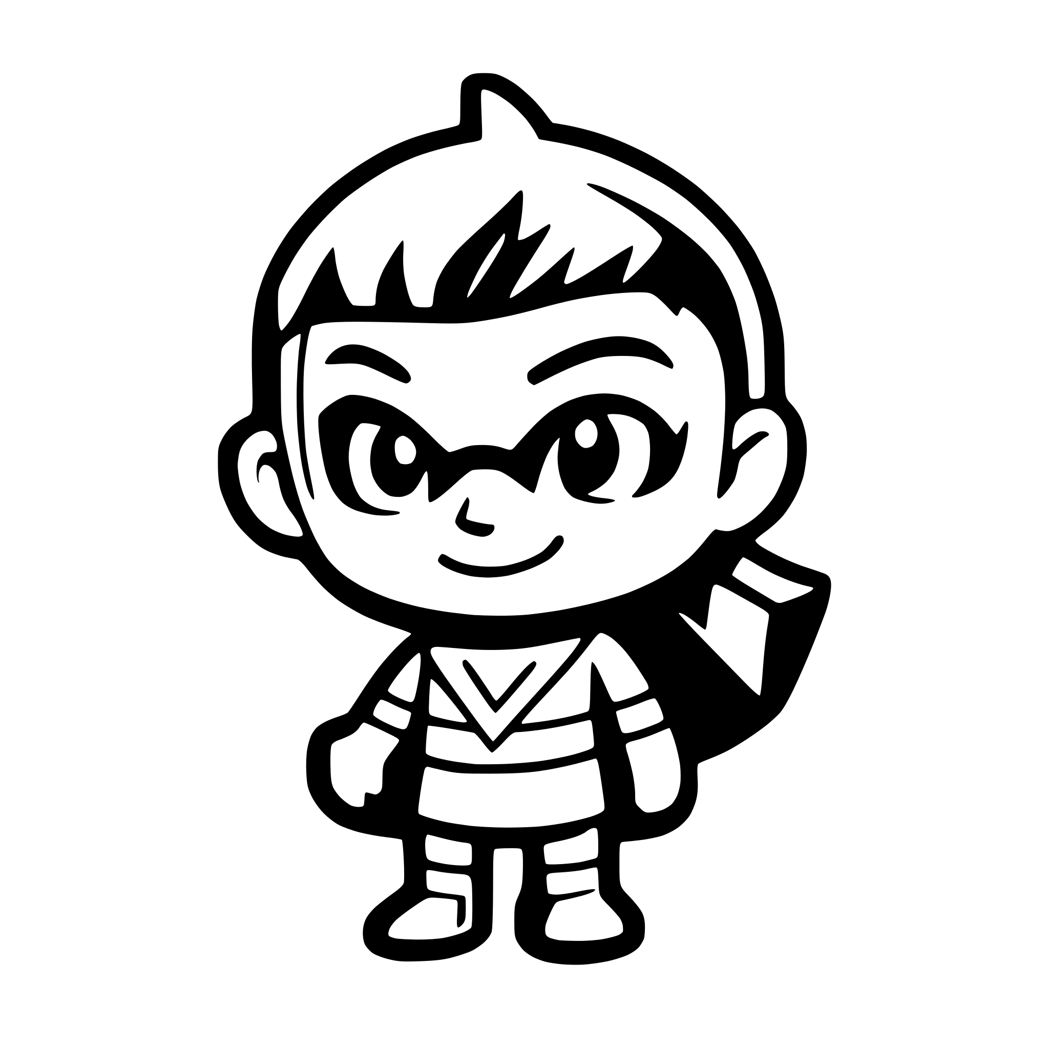 AI-generated SVG of a Create a minimalist, cute, vector-style SVG illustration of a **young superhero mascot** for the Favor.gr platform.  🎨 Style: - Flat design, cartoon-like - Quiet, calm expression (not shouting, no extreme smile) - Soft, friendly face — no mask - Mini/small proportions (like a child-sized hero or chibi-style) - Hands on hips or gentle confident stance  🧢 Outfit: - Simple blue superhero costume - Red cape - Red boots - Yellow or gold belt - No gloves, no mask - **On the chest (t-shirt):** a large,