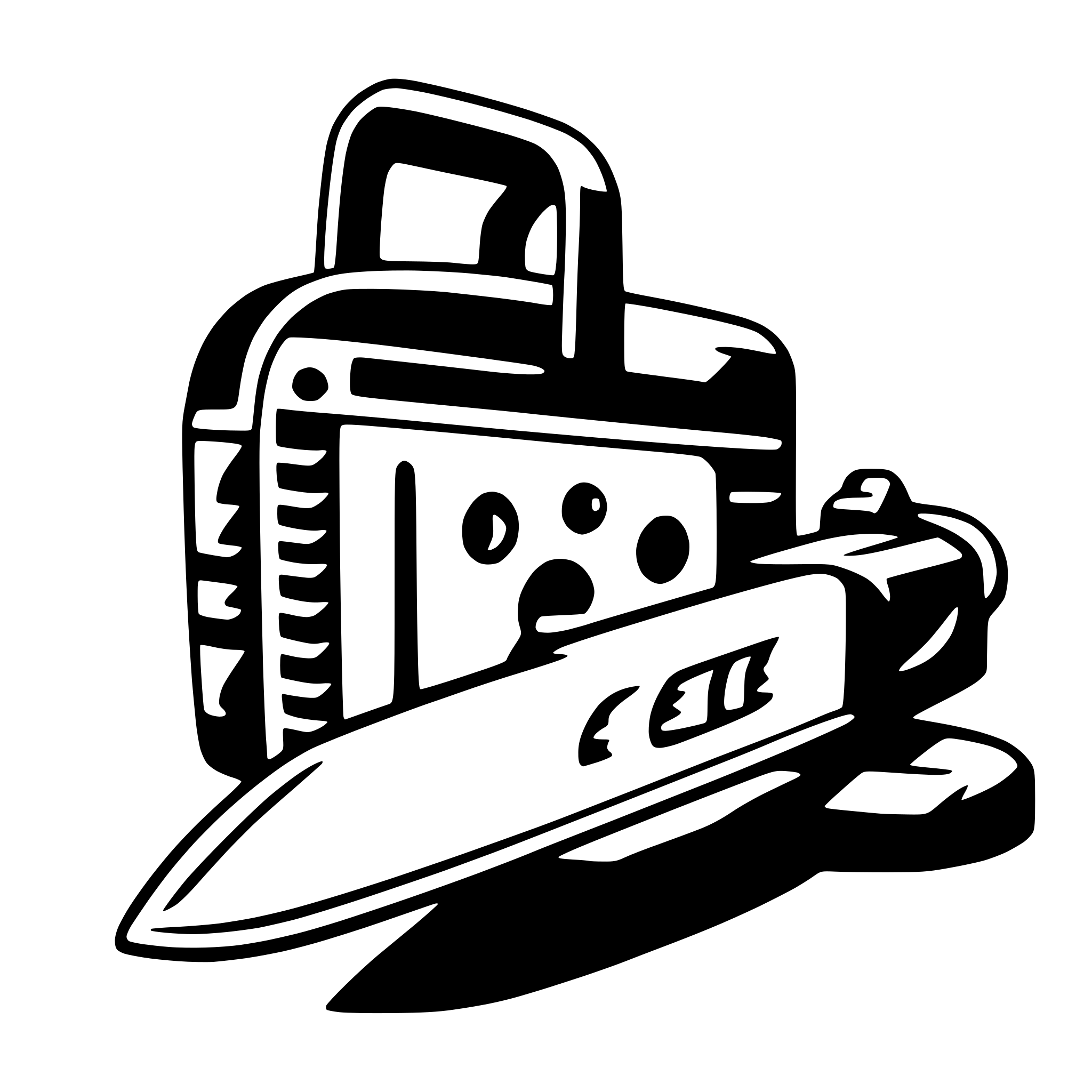 AI-generated SVG of a chainsaw