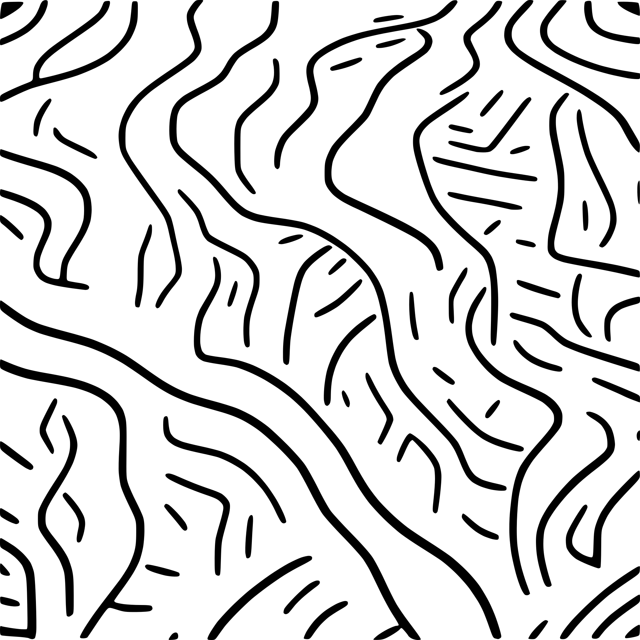 AI-generated SVG of a Seamless topographic contour line pattern, black lines on white background, thin technical lines