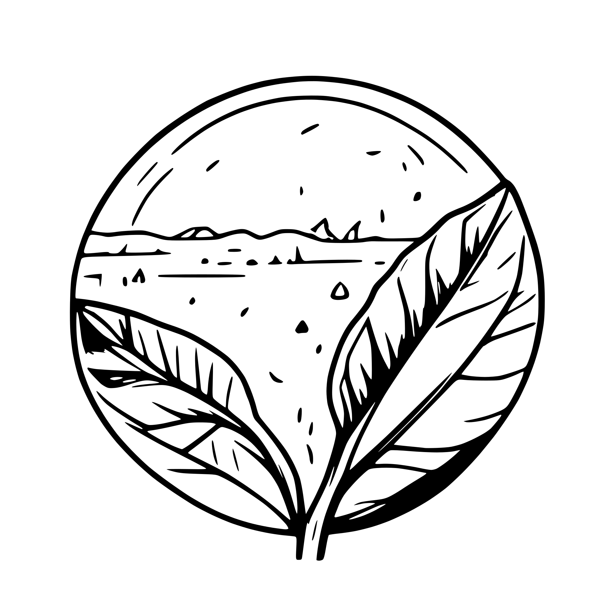 AI-generated SVG of a half earth plannet