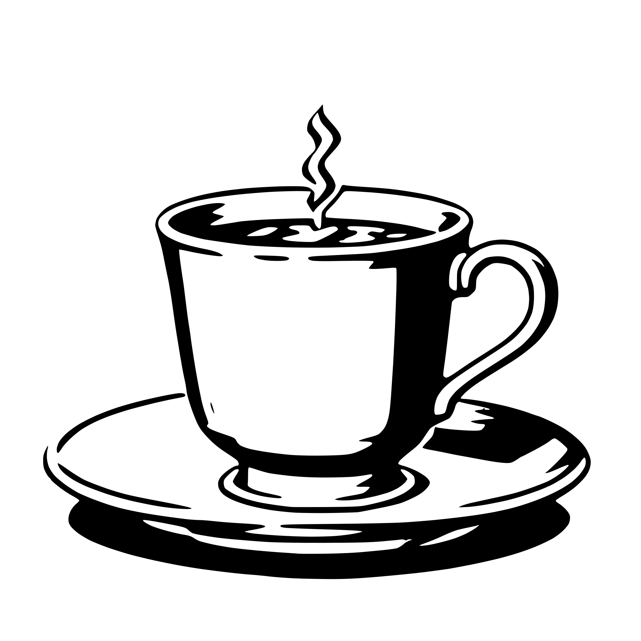 AI-generated SVG of a teacup