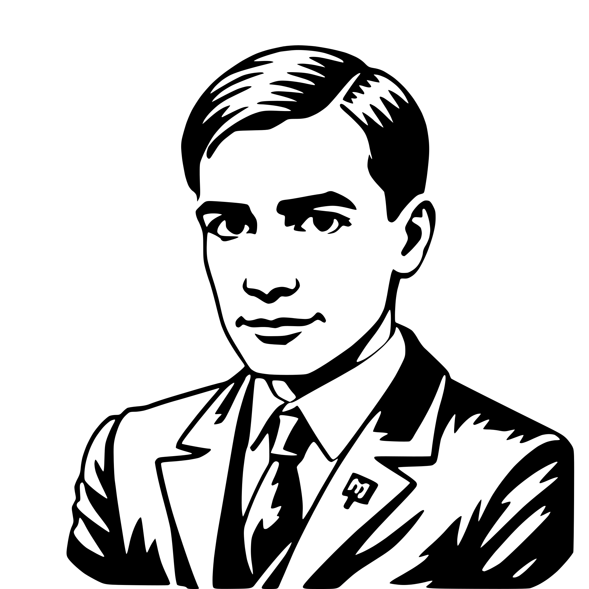 AI-generated SVG of 'alan turing'