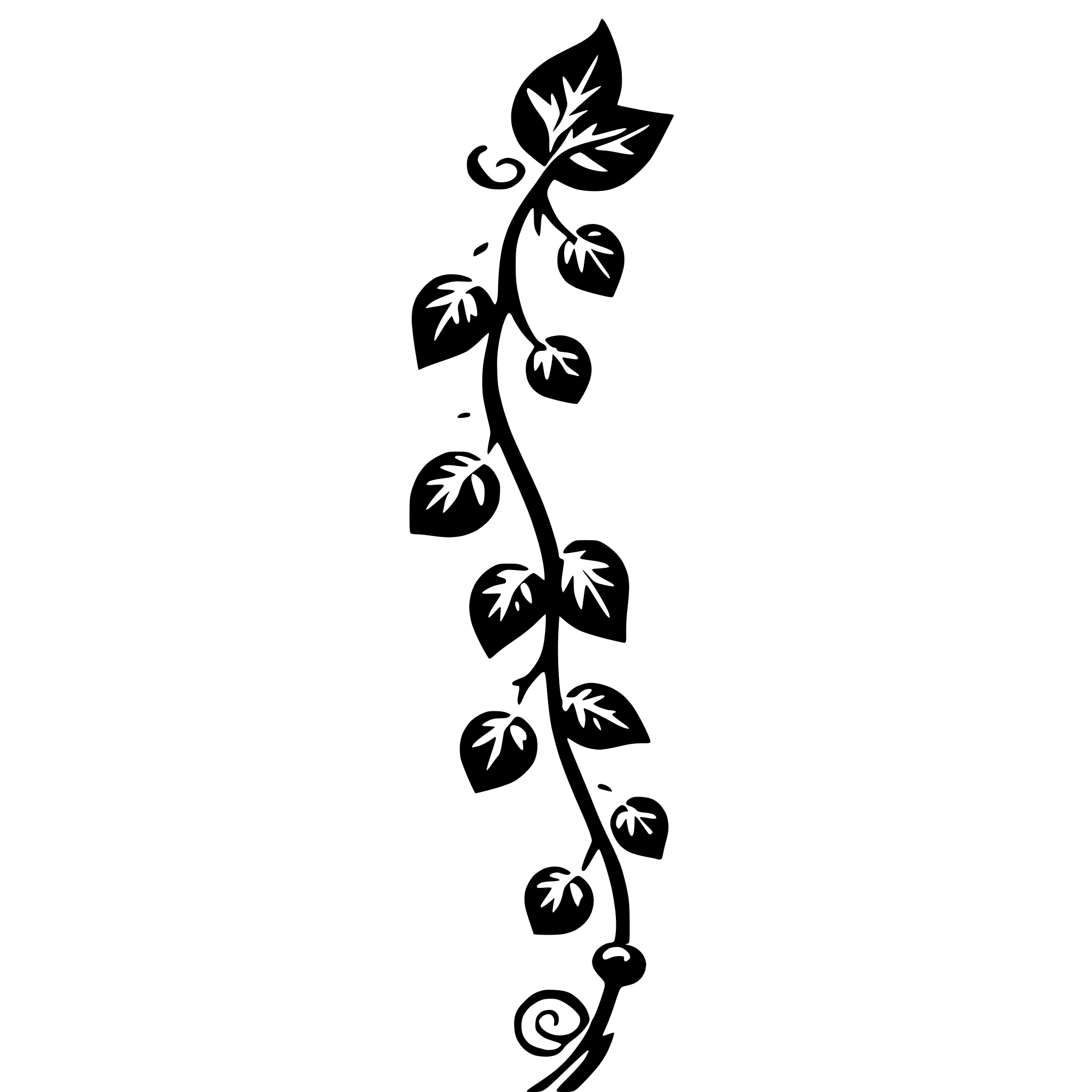 AI-generated SVG of 'A beautiful and magic vine'